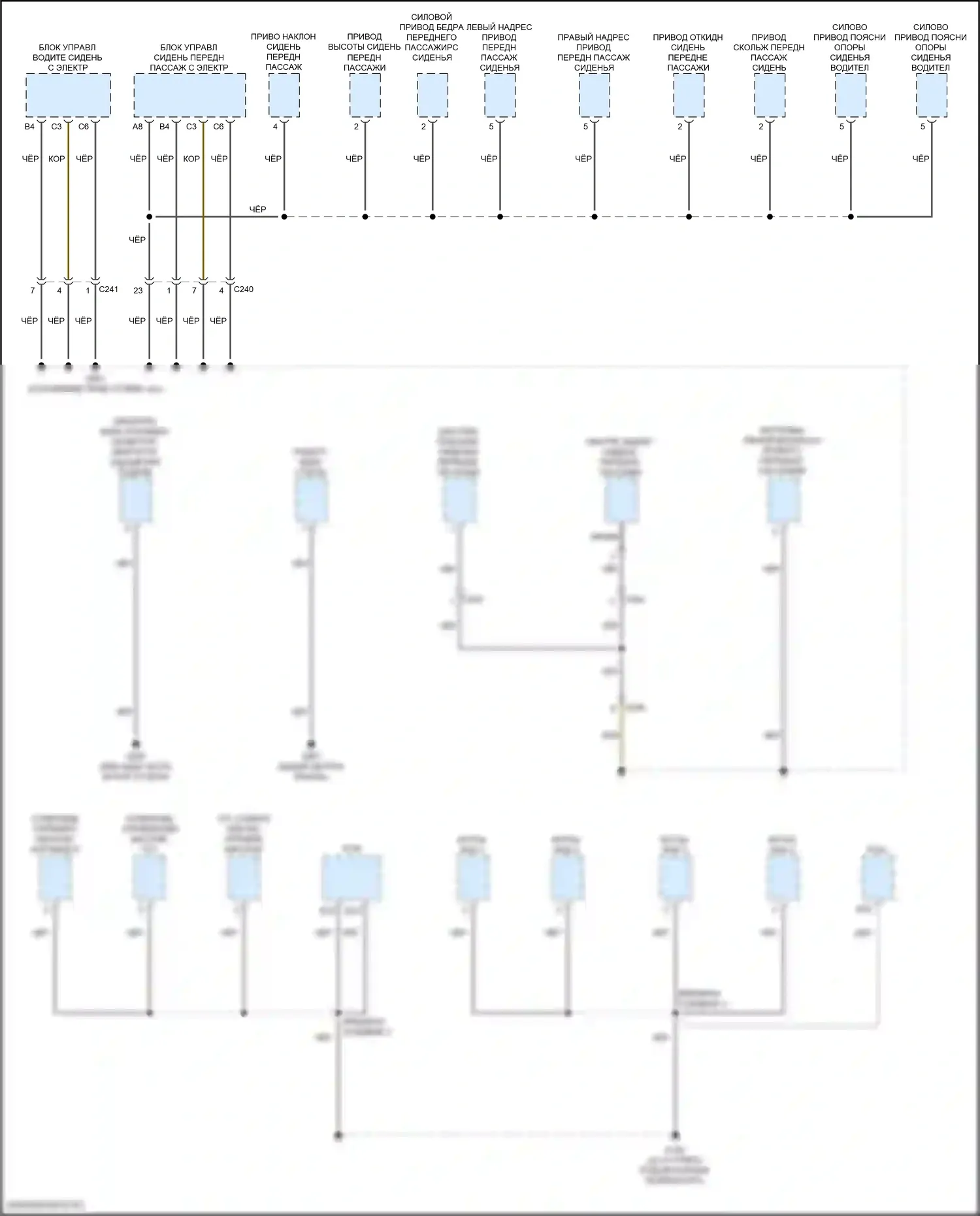 TLX Acura II (2020-2024): Электросхема разводки массы (5 из 6) 