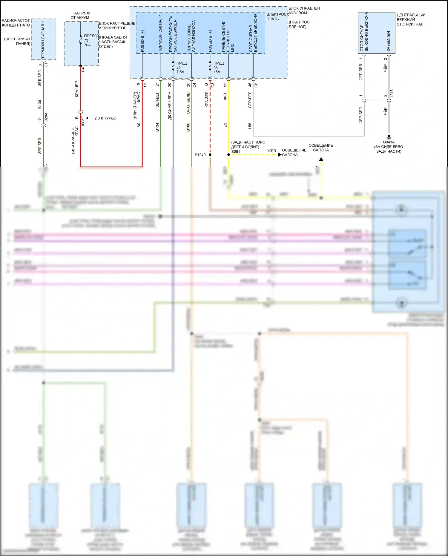 Giulia Alfa Romeo 952 (2016-2024): Антиблокировочная система abs электросхема (2 из 2) 
