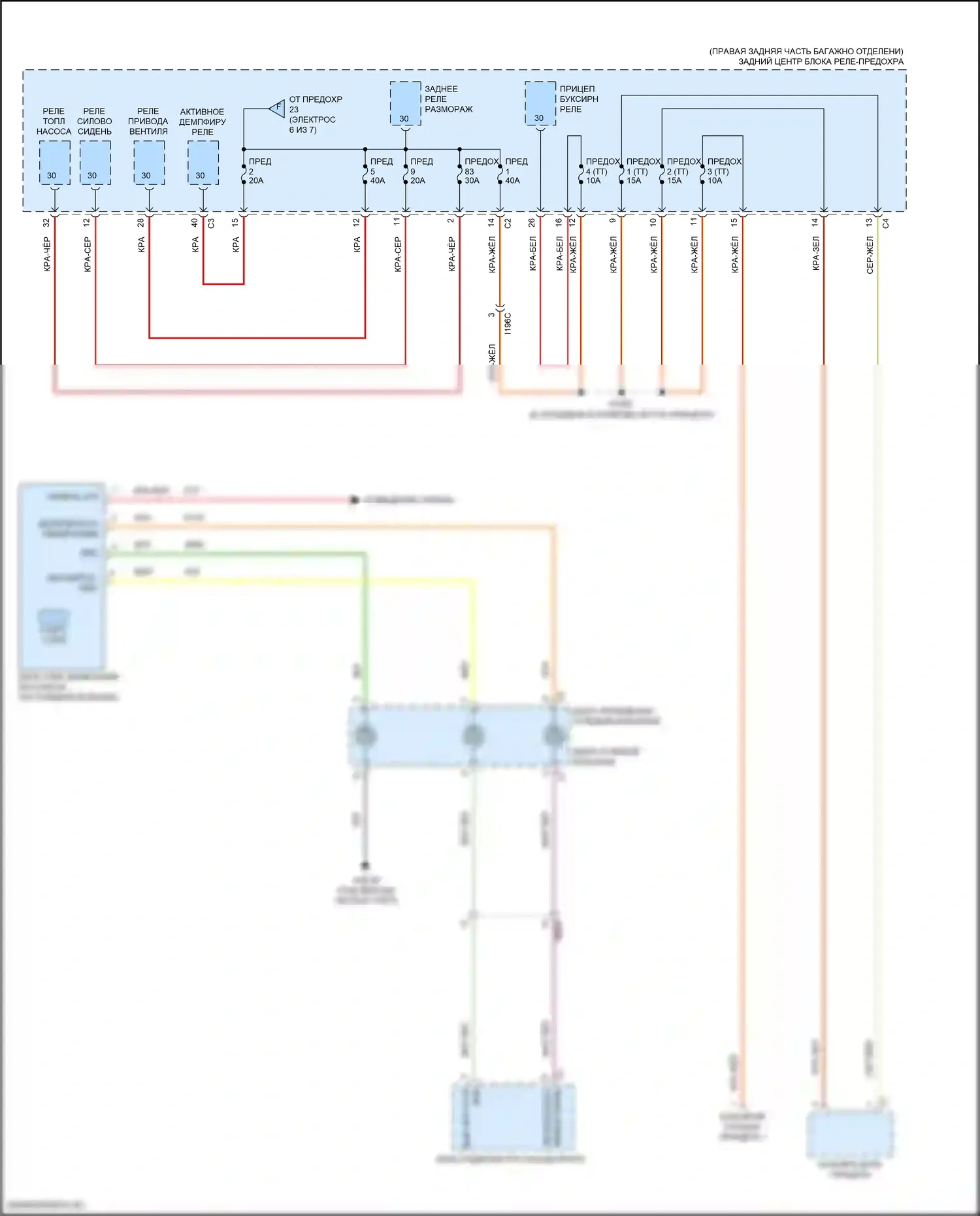 Giulia Alfa Romeo 952 (2016-2024): Электросхема блока предохранителей реле (7 из 7) 