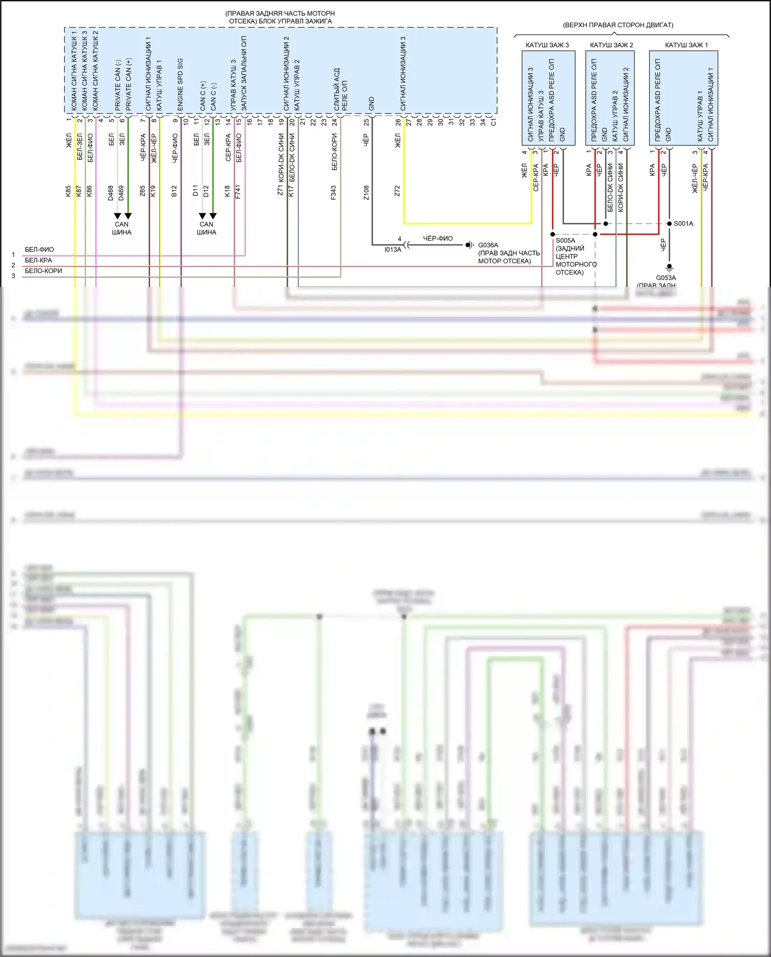 Giulia Alfa Romeo 952 (2016-2024): Электросхема двигателя 2.9л турбо (3 из 12) 