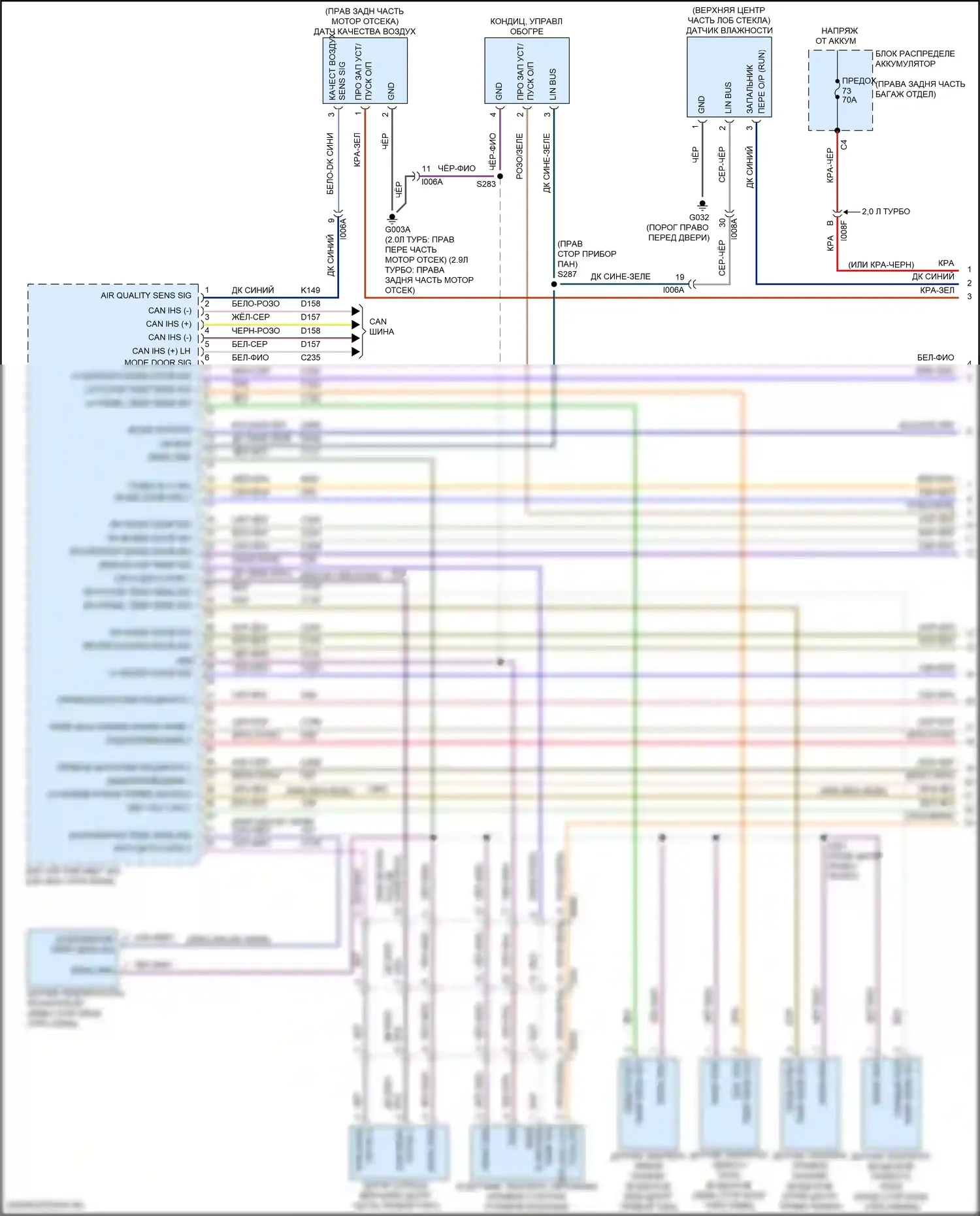 Giulia Alfa Romeo 952 (2016-2024): Электросхема климат контроля (1 из 4) 