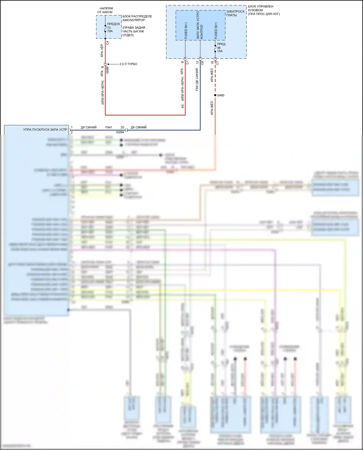 Giulia Alfa Romeo 952 (2016-2024): Электросхема пассивного ввода 