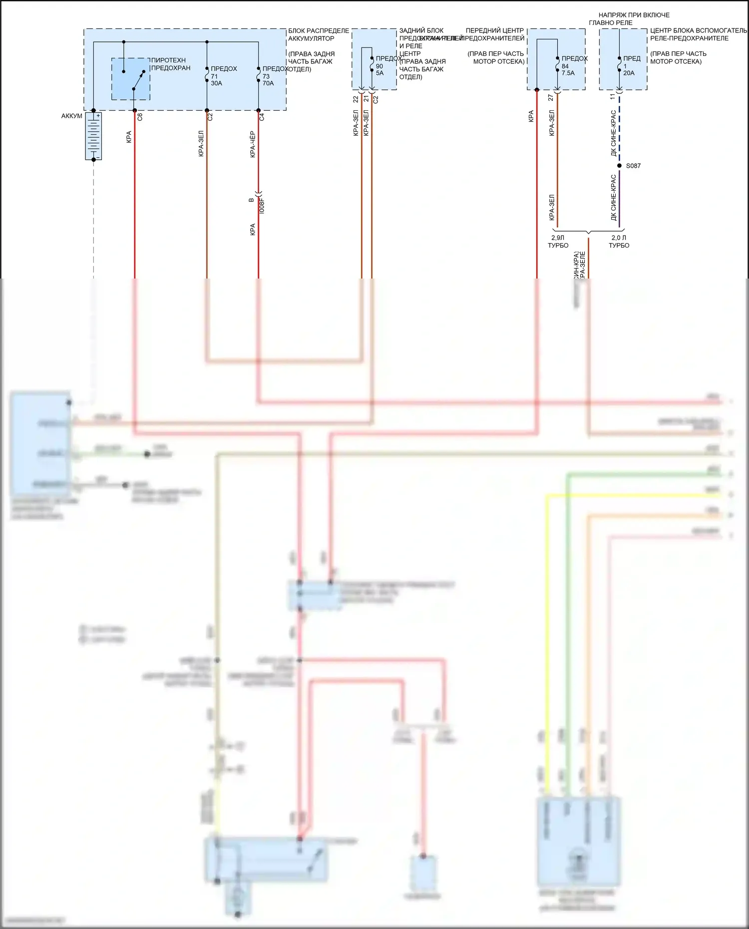 Giulia Alfa Romeo 952 (2016-2024): Электросхема стартера (1 из 2) 