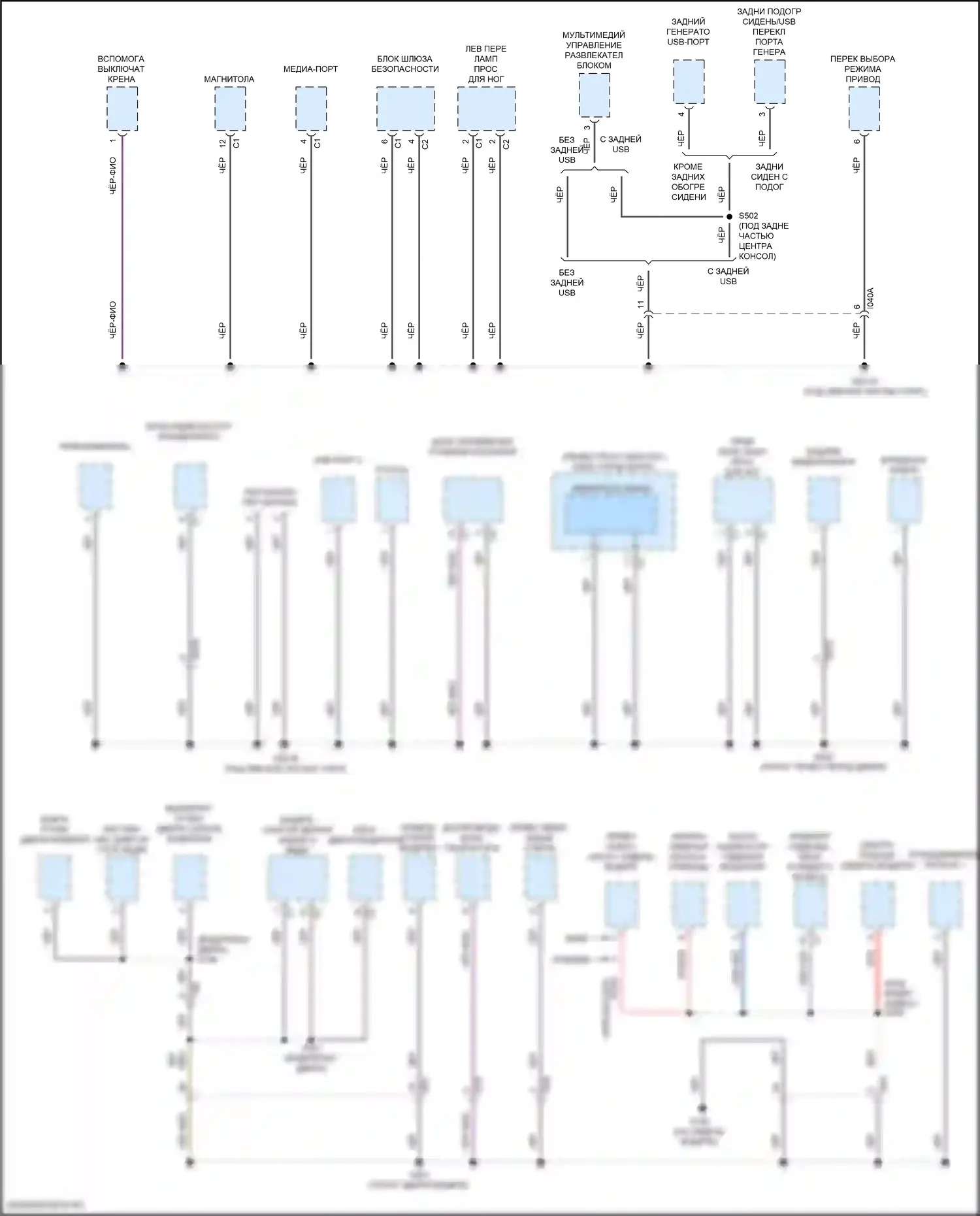 Giulia Alfa Romeo 952 (2016-2024): Электросхема точек подключения масс (2 из 5) 