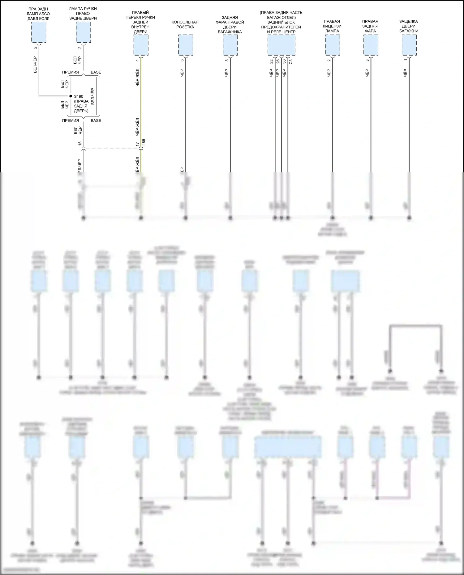 Giulia Alfa Romeo 952 (2016-2024): Электросхема точек подключения масс (4 из 5) 
