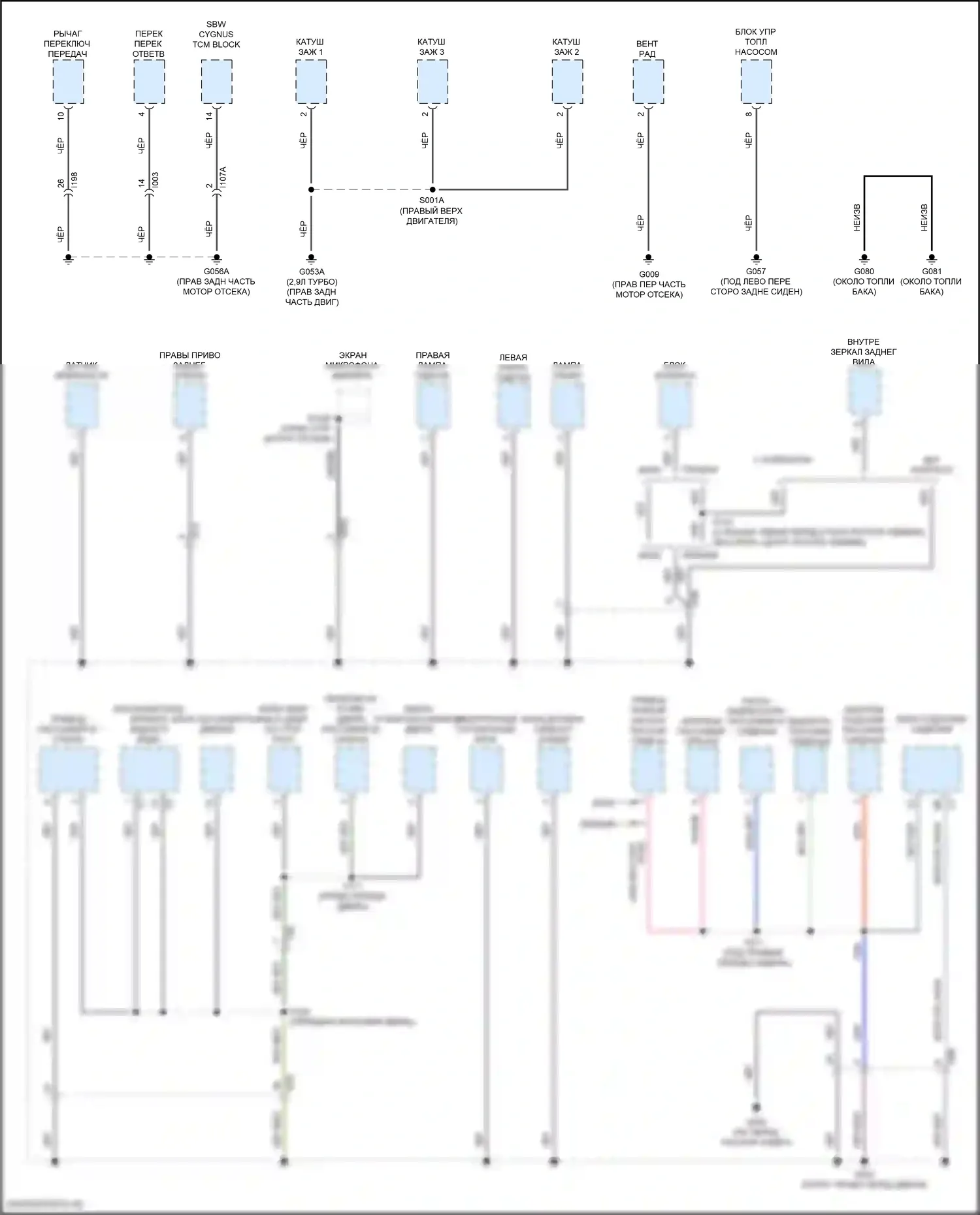 Giulia Alfa Romeo 952 (2016-2024): Электросхема точек подключения масс (5 из 5) 