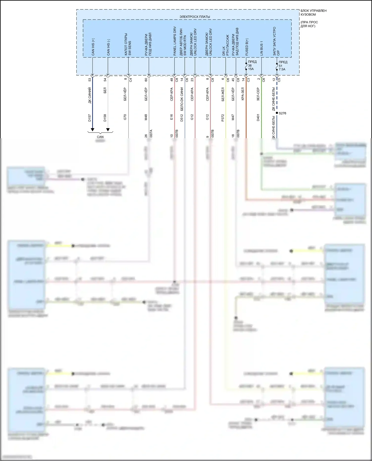 Giulia Alfa Romeo 952 (2016-2024): Электросхема центрального замка (2 из 2) 