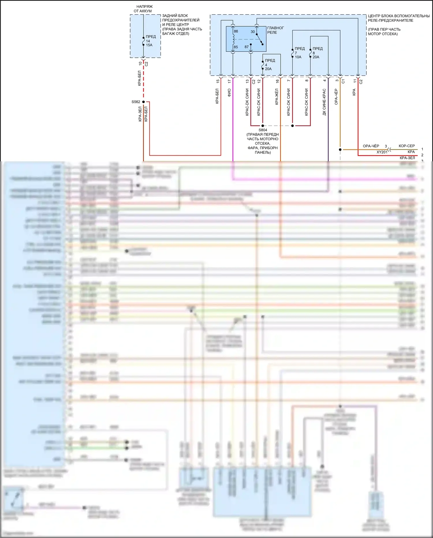 Stelvio Alfa Romeo I (2017-2024): Электросхема двигателя 2.0л турбо (1 из 7) 