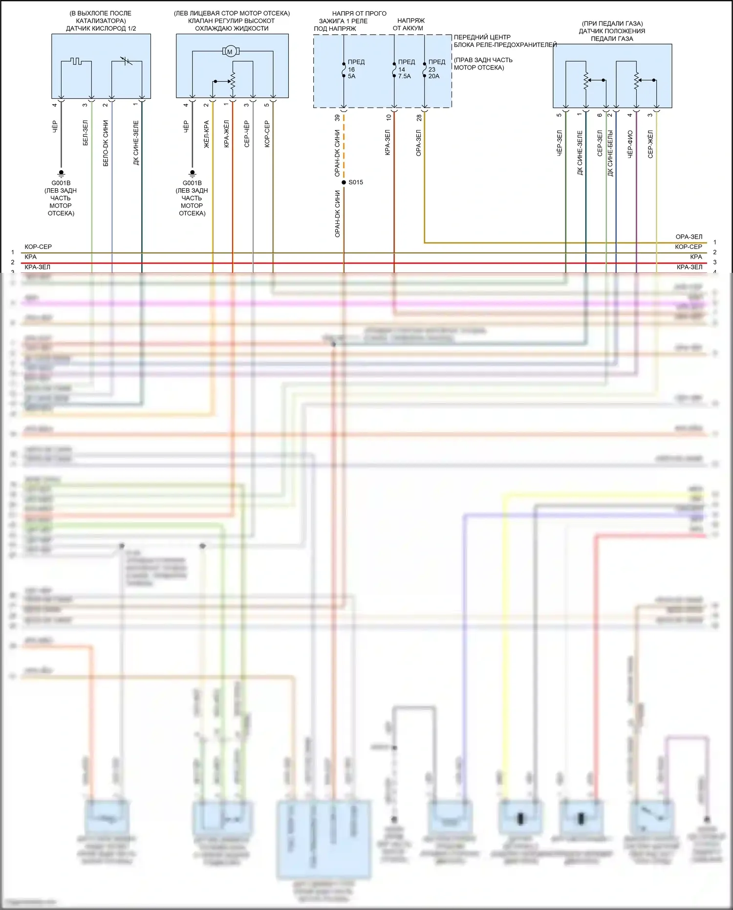Stelvio Alfa Romeo I (2017-2024): Электросхема двигателя 2.0л турбо (2 из 7) 