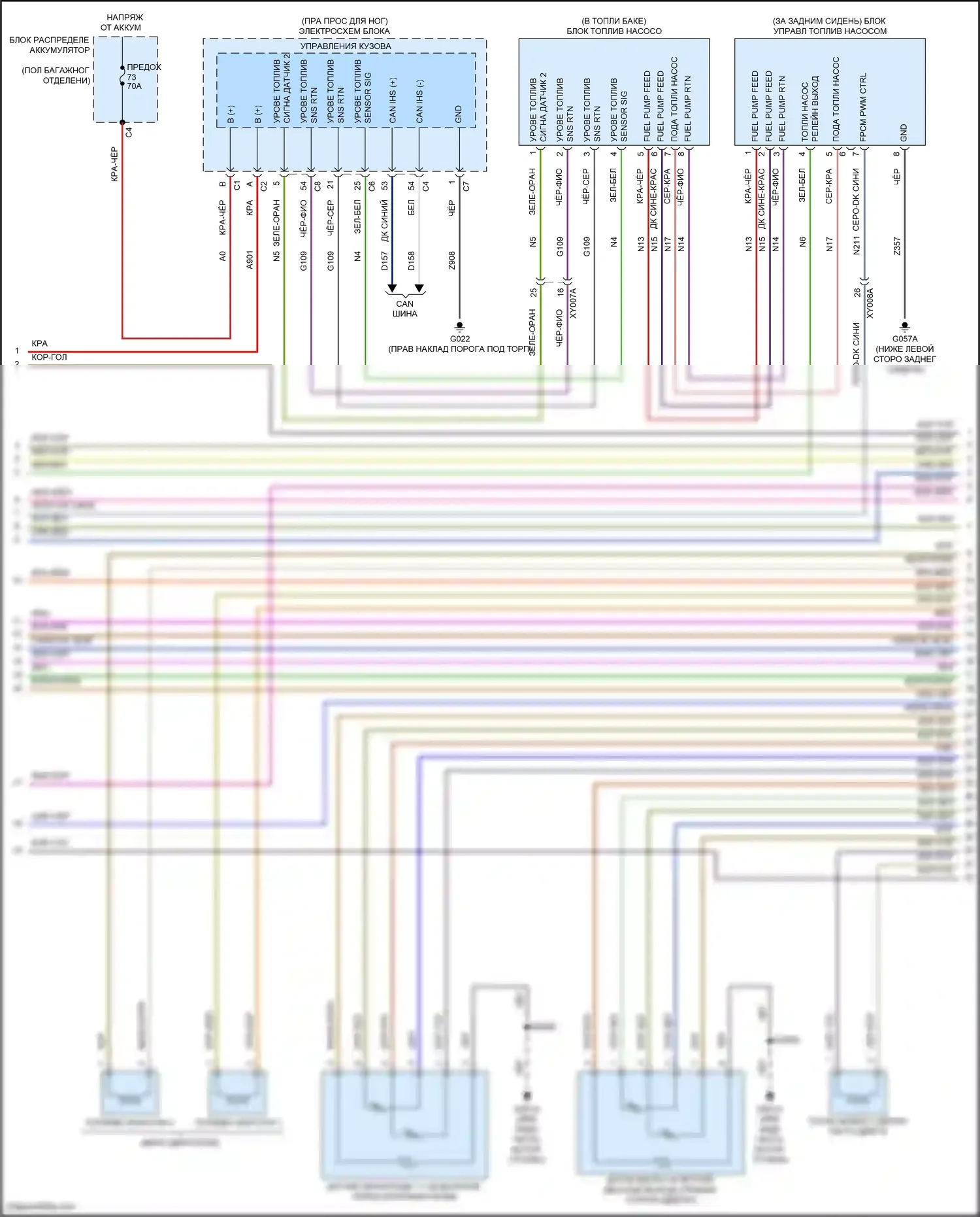 Stelvio Alfa Romeo I (2017-2024): Электросхема двигателя 2.0л турбо (6 из 7) 