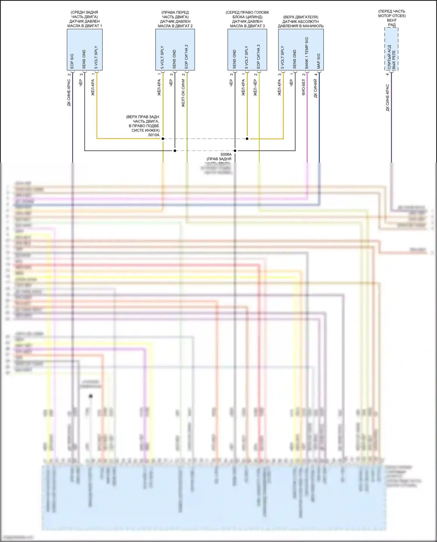 Stelvio Alfa Romeo I (2017-2024): Электросхема двигателя 2.9л турбо (7 из 12) 