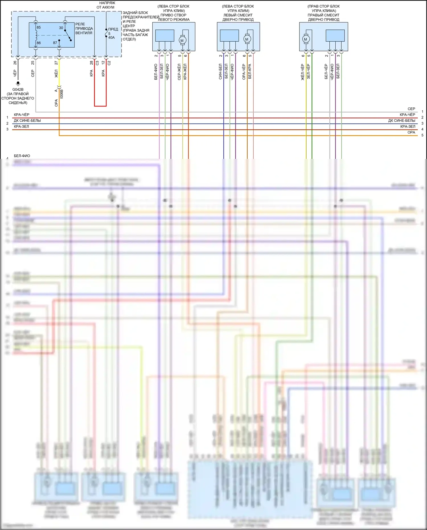 Stelvio Alfa Romeo I (2017-2024): Электросхема климат контроля (2 из 5) 