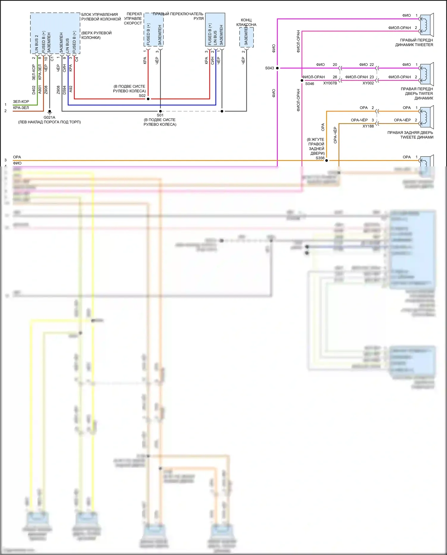 Stelvio Alfa Romeo I (2017-2024): Магнитола электросхема, базовая (3 из 3) 