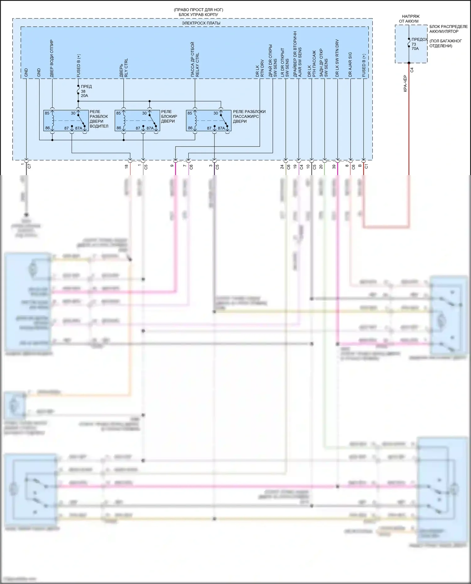 Stelvio Alfa Romeo I (2017-2024): Электросхема защиты от взлома (1 из 2) 