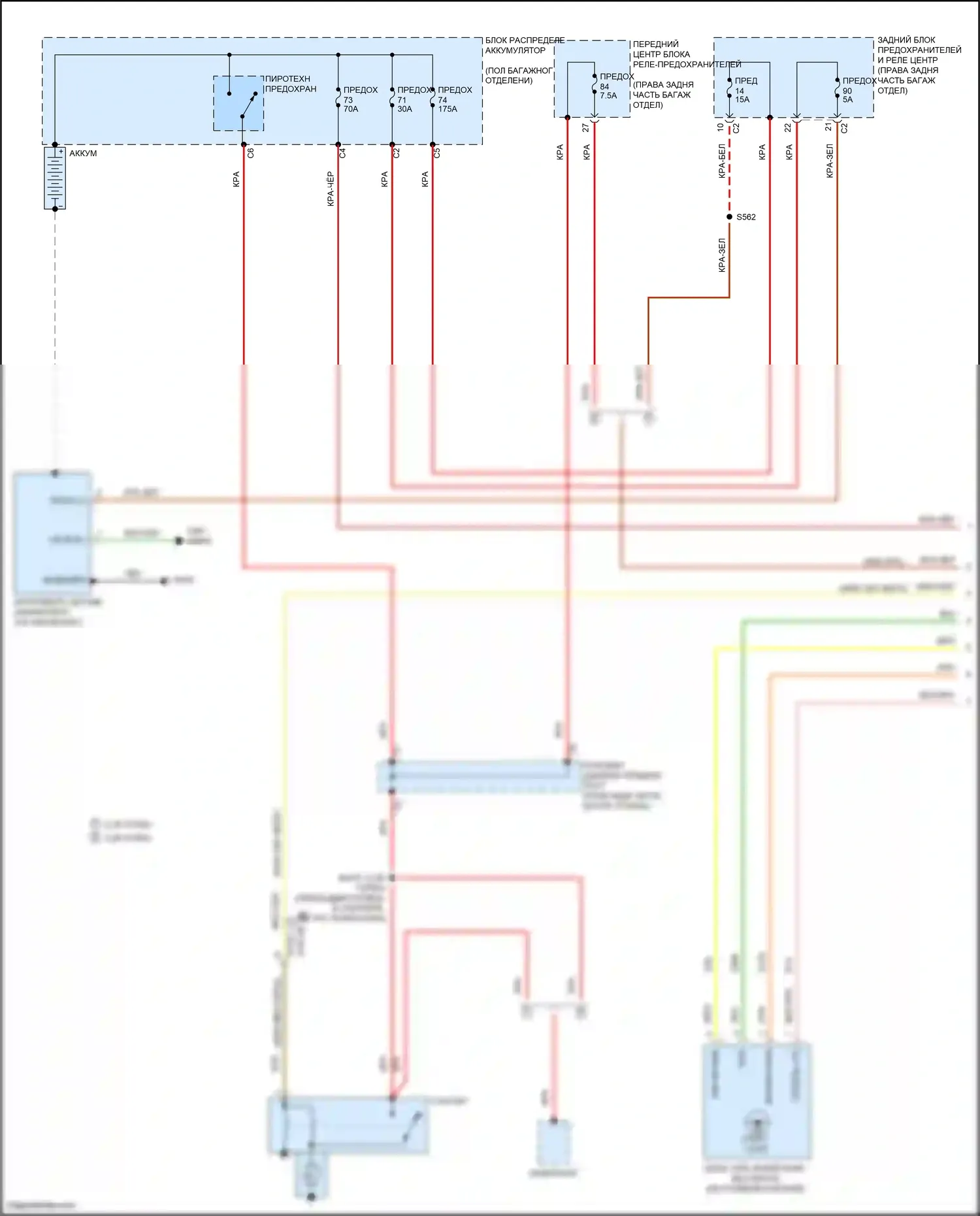 Stelvio Alfa Romeo I (2017-2024): Электросхема стартера (1 из 2) 