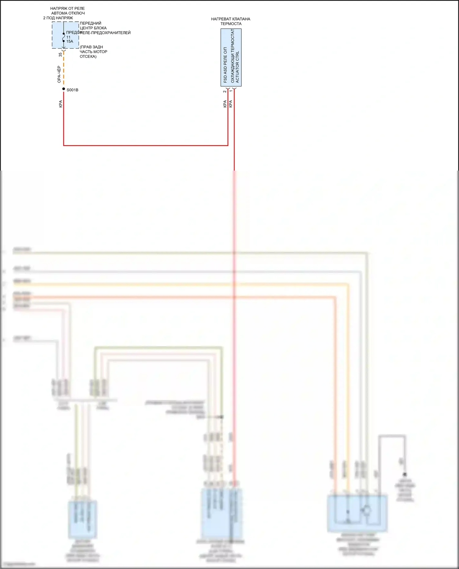 Stelvio Alfa Romeo I (2017-2024): Электросхема вентилятора охлаждения (2 из 2) 