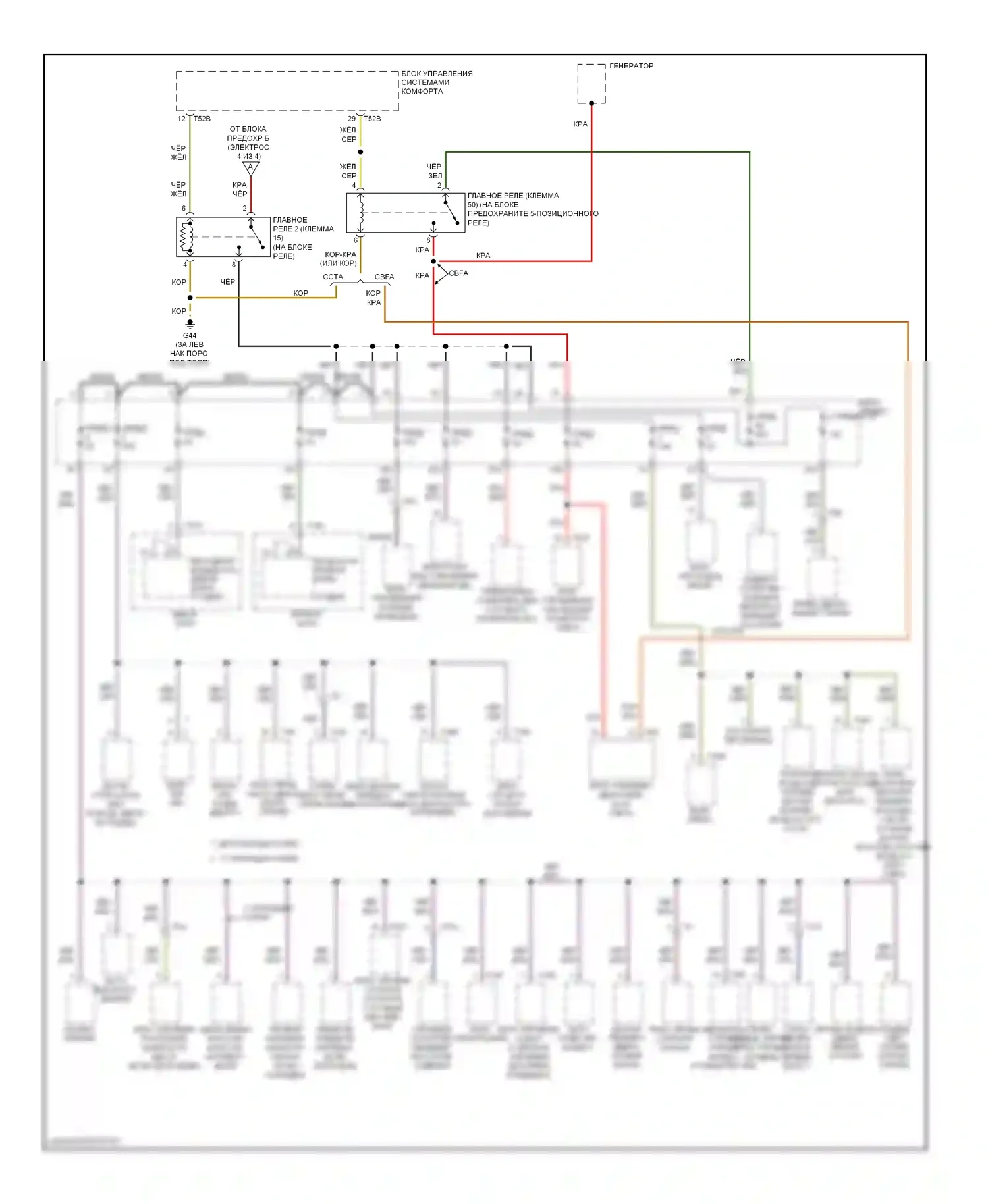 A3 Audi 8P рестайлинг 2 (2008-2013): 2,0л турбо, электросхема блока предохранителей реле (1 из 4) 