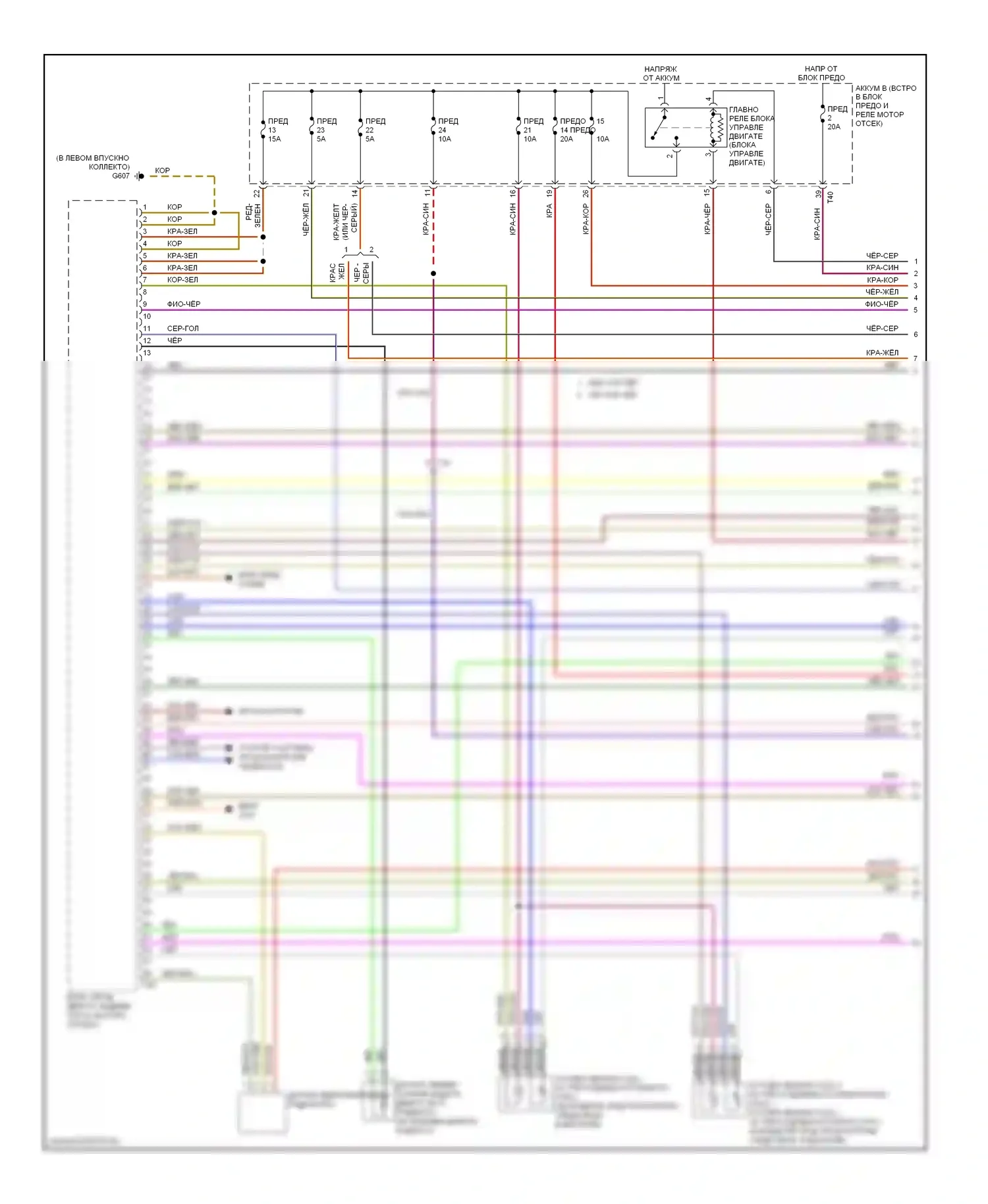 A3 Audi 8P рестайлинг 2 (2008-2013): Электросхема двигателя 2.0л турбо, cbfa (1 из 6) 