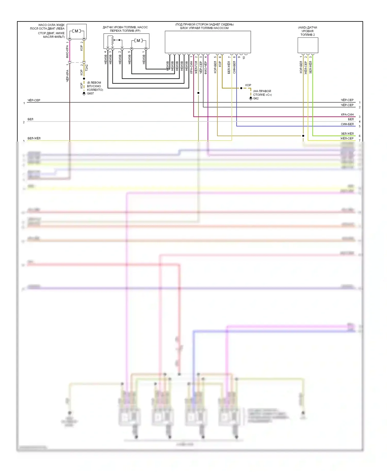 A3 Audi 8P рестайлинг 2 (2008-2013): Электросхема двигателя 2.0л турбо, ccta (3 из 6) 
