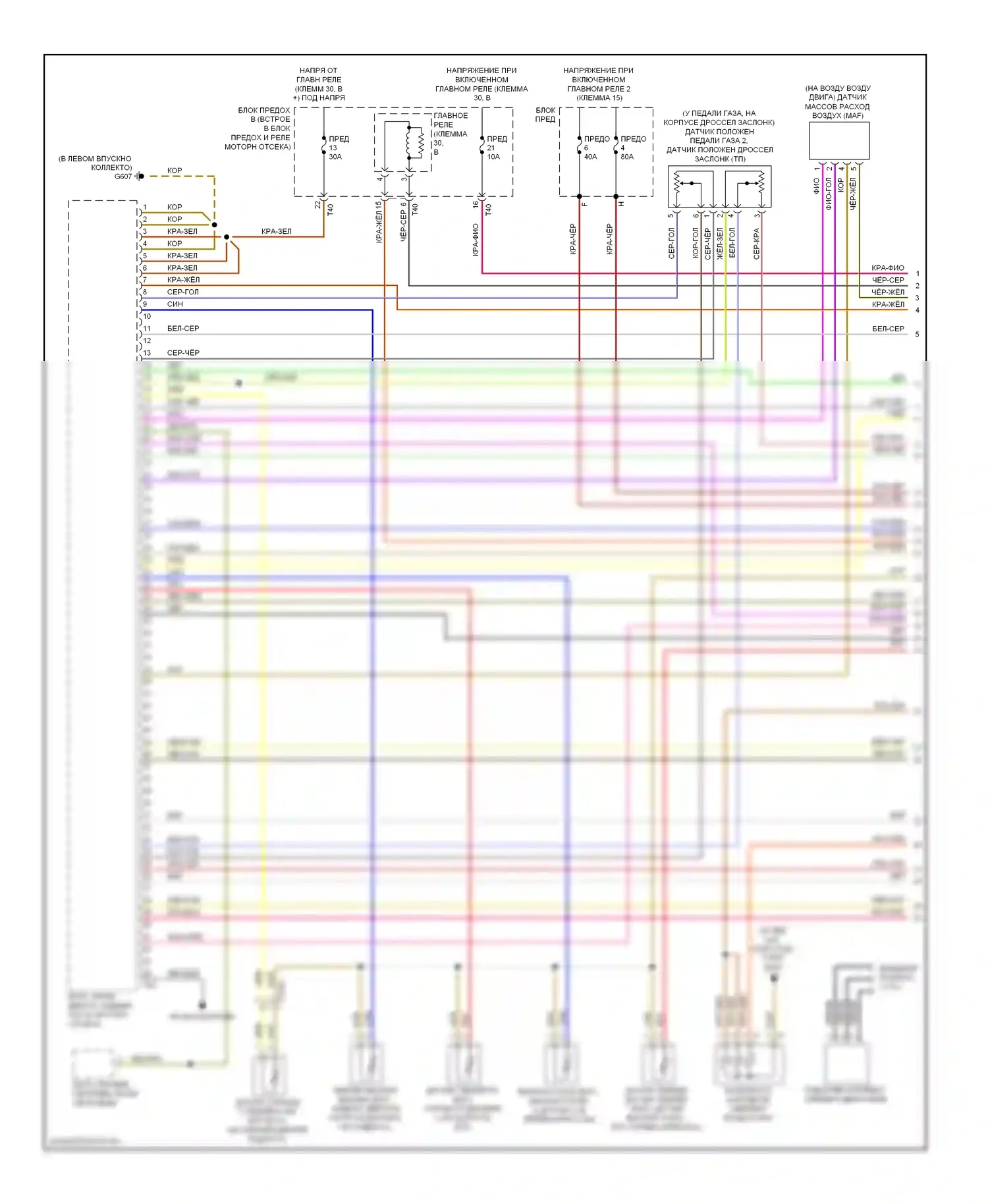 A3 Audi 8P рестайлинг 2 (2008-2013): Электросхема двигателя 2,0л турбодизеля, cbea (1 из 5) 