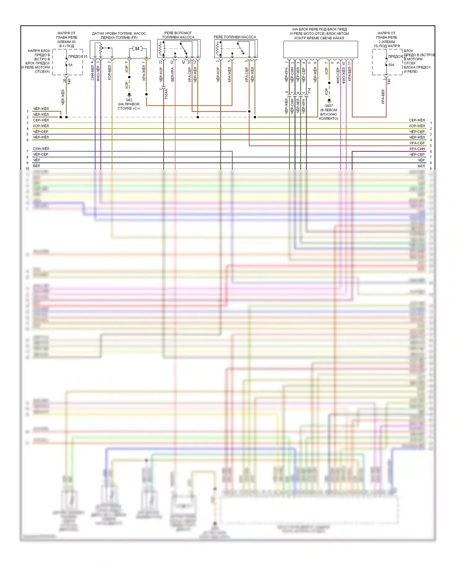 A3 Audi 8P рестайлинг 2 (2008-2013): Электросхема двигателя 2,0л турбодизеля, cbea (3 из 5) 