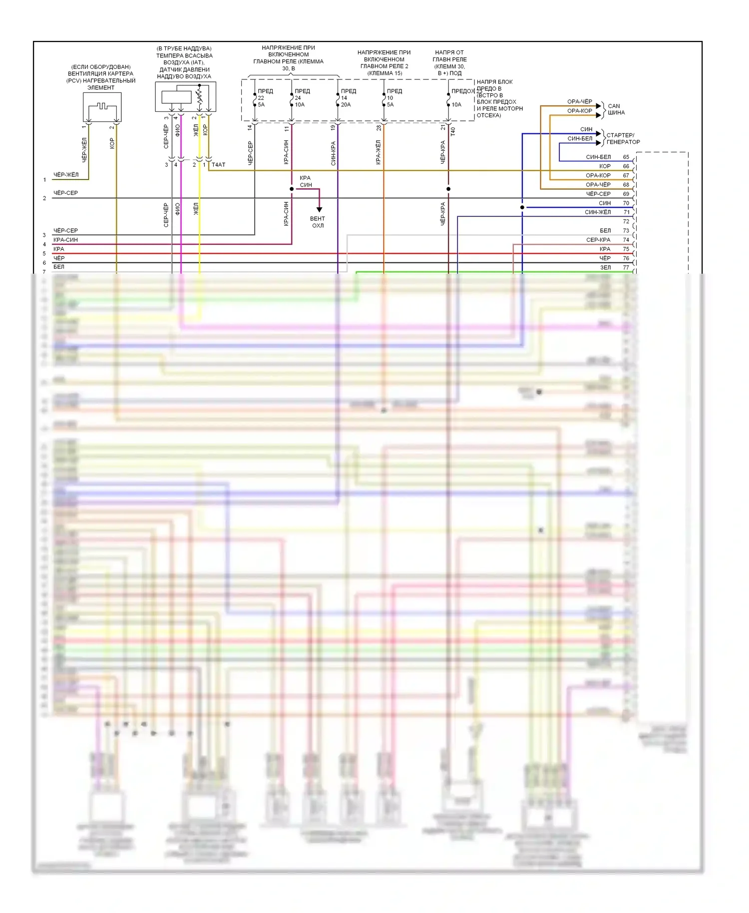 A3 Audi 8P рестайлинг 2 (2008-2013): Электросхема двигателя 2,0л турбодизеля, cbea (5 из 5) 