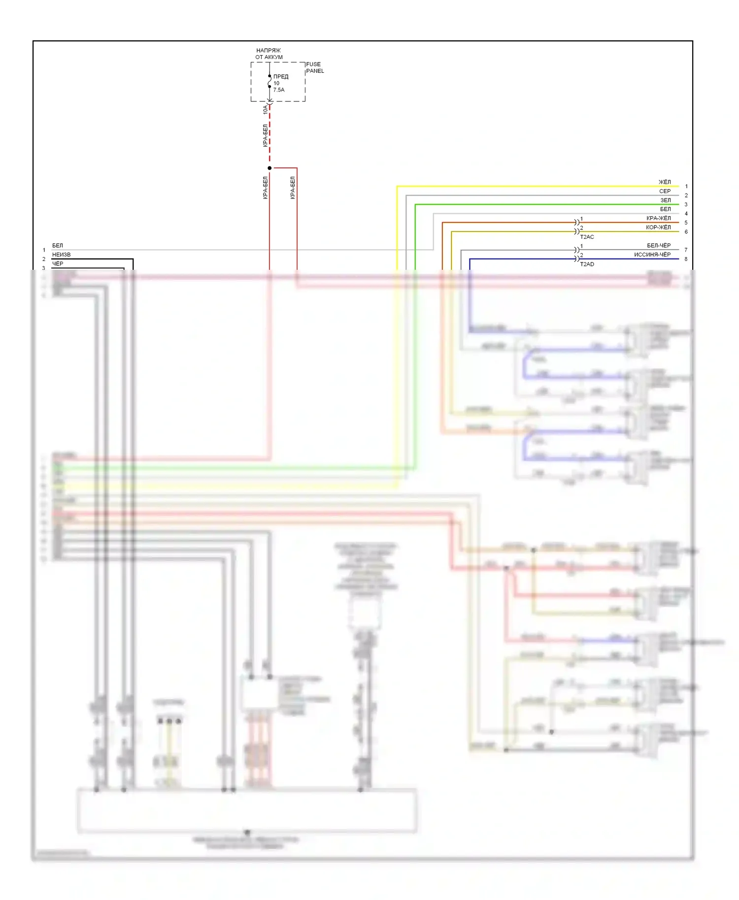 A3 Audi 8P рестайлинг 2 (2008-2013): Электросхема навигации, с rns-e, с усилителем (2 из 3) 