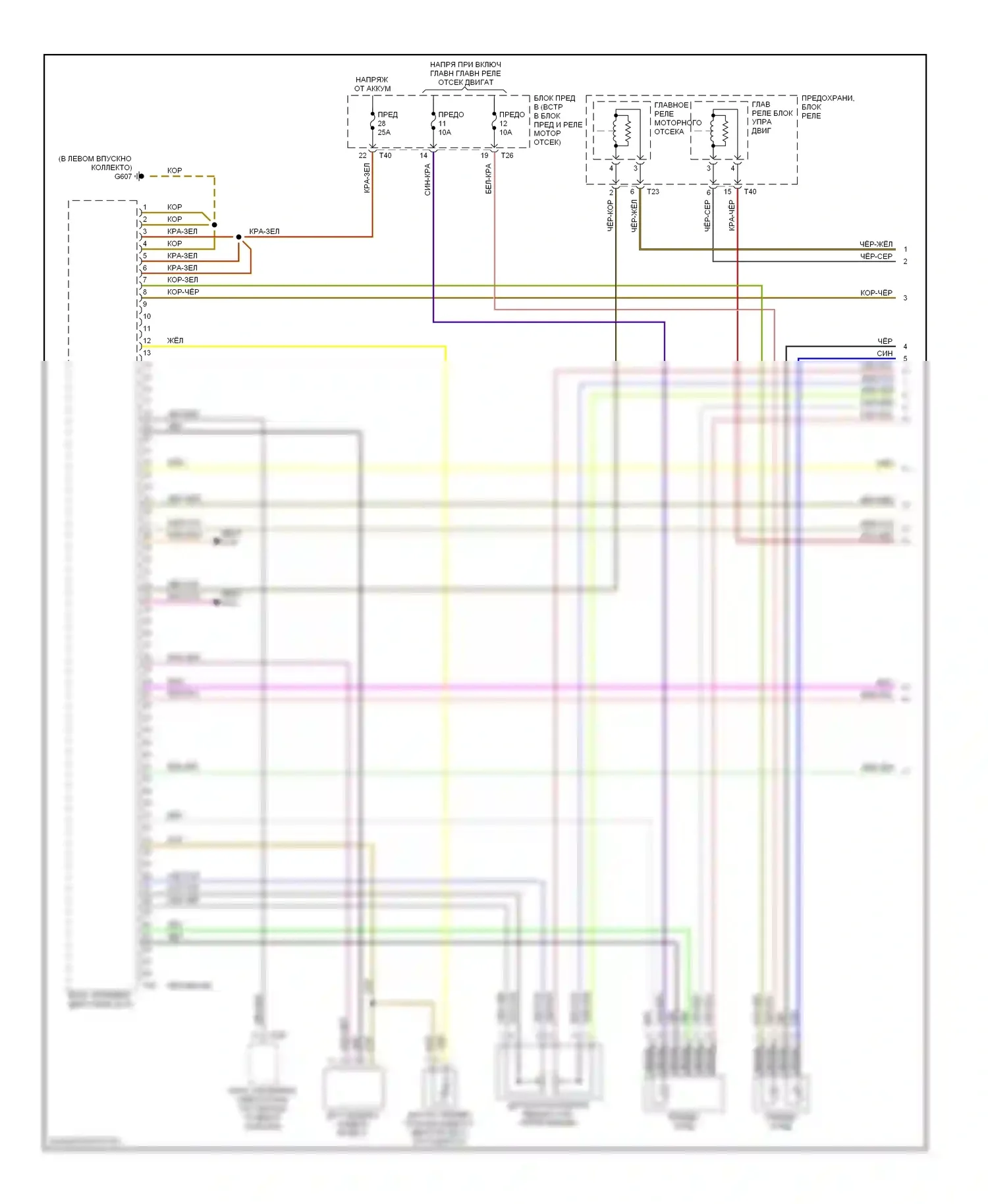 A3 Audi 8P рестайлинг (2004-2008): Электросхема двигателя 2.0л турбо (1 из 5) 