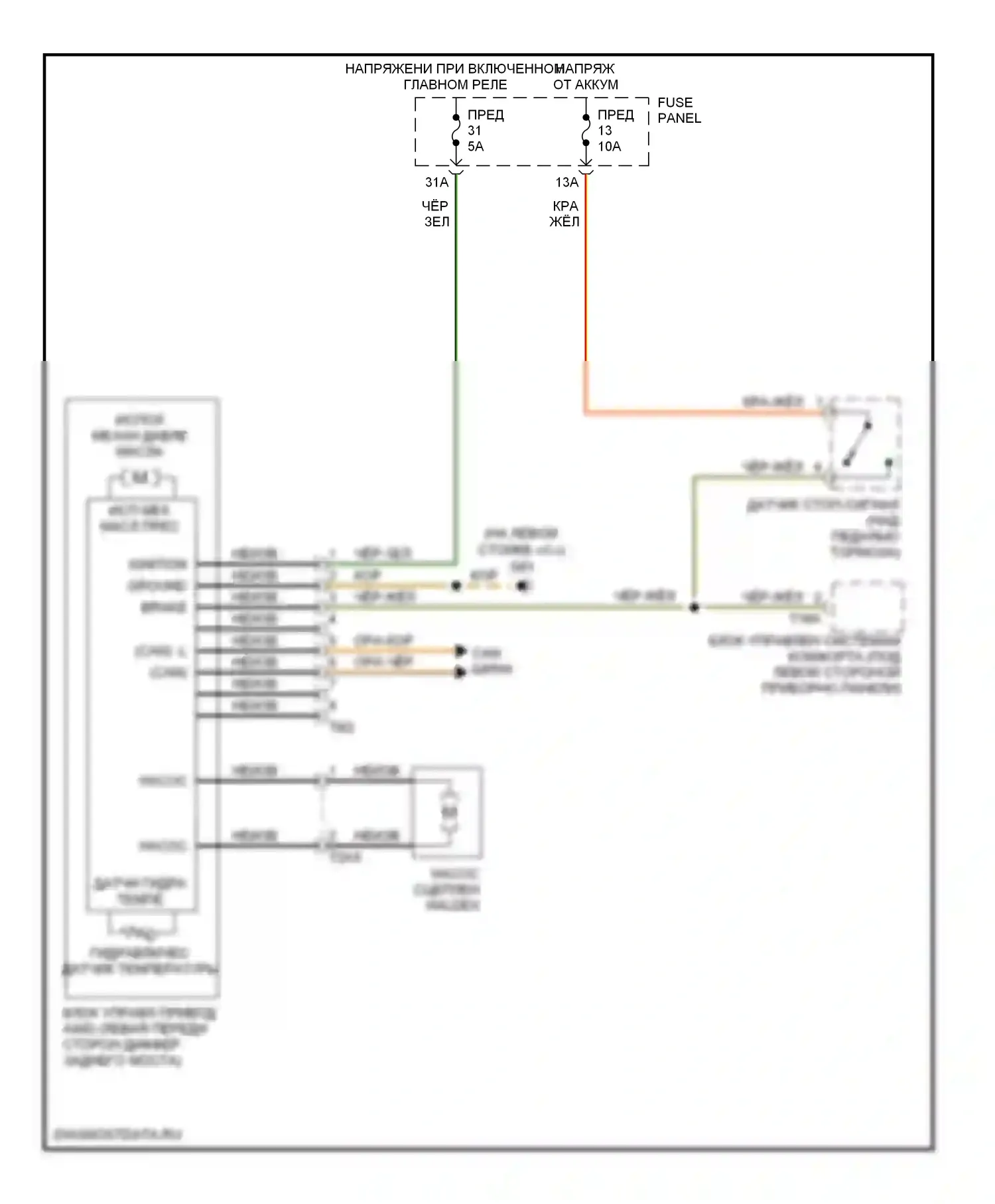 A3 Audi 8P рестайлинг (2004-2008): Электросхема awd 