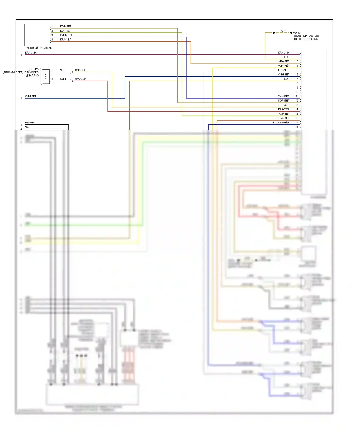 A3 Audi 8P рестайлинг (2004-2008): Электросхема магнитола/навигации, без rns-e, с bose (2 из 2) 