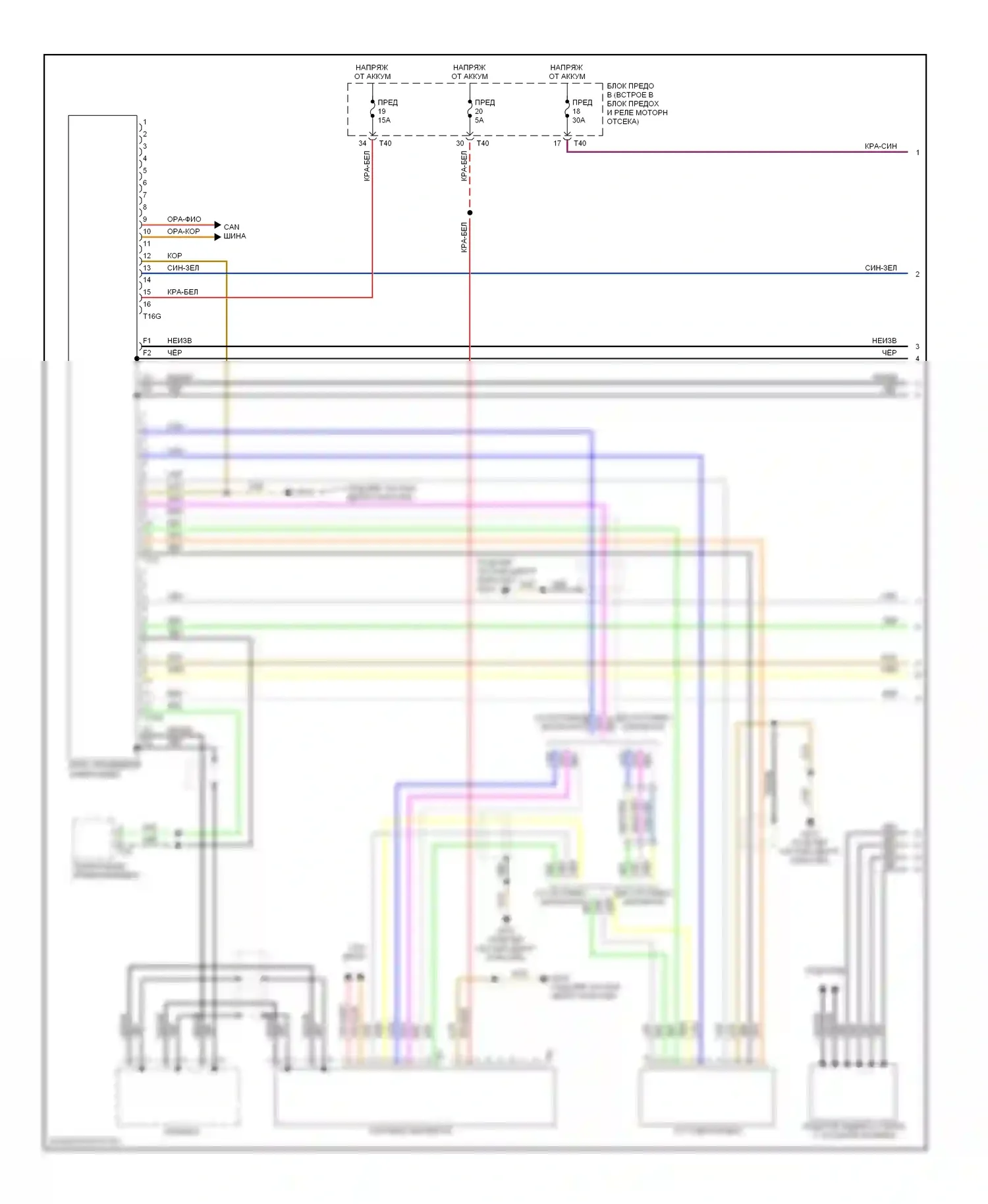 A3 Audi 8P рестайлинг (2004-2008): Электросхема навигации, с rns-e, с bose (1 из 2) 