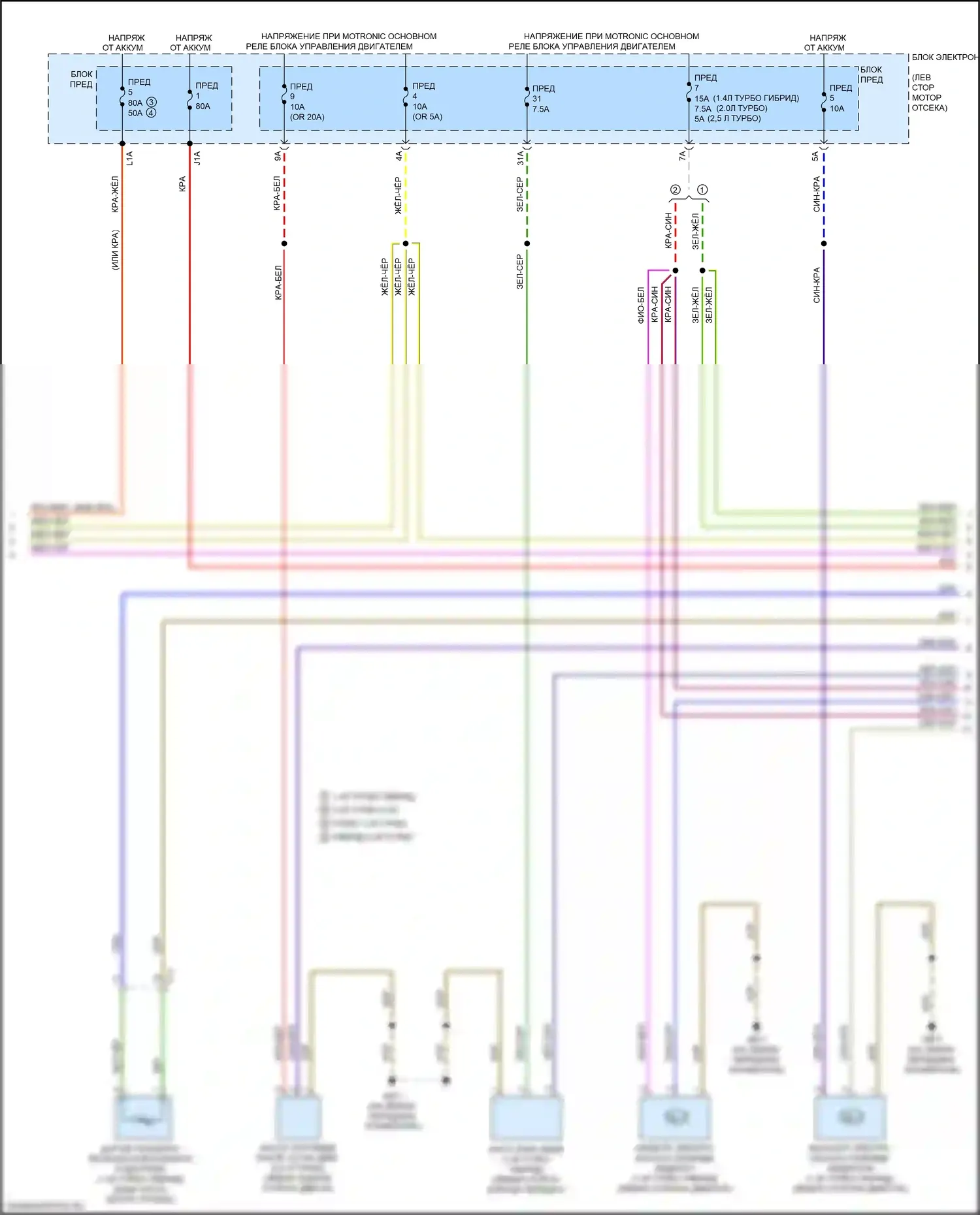 A3 Audi 8V рестайлинг (2016-2020): Электросхема климат контроля (4 из 5) 