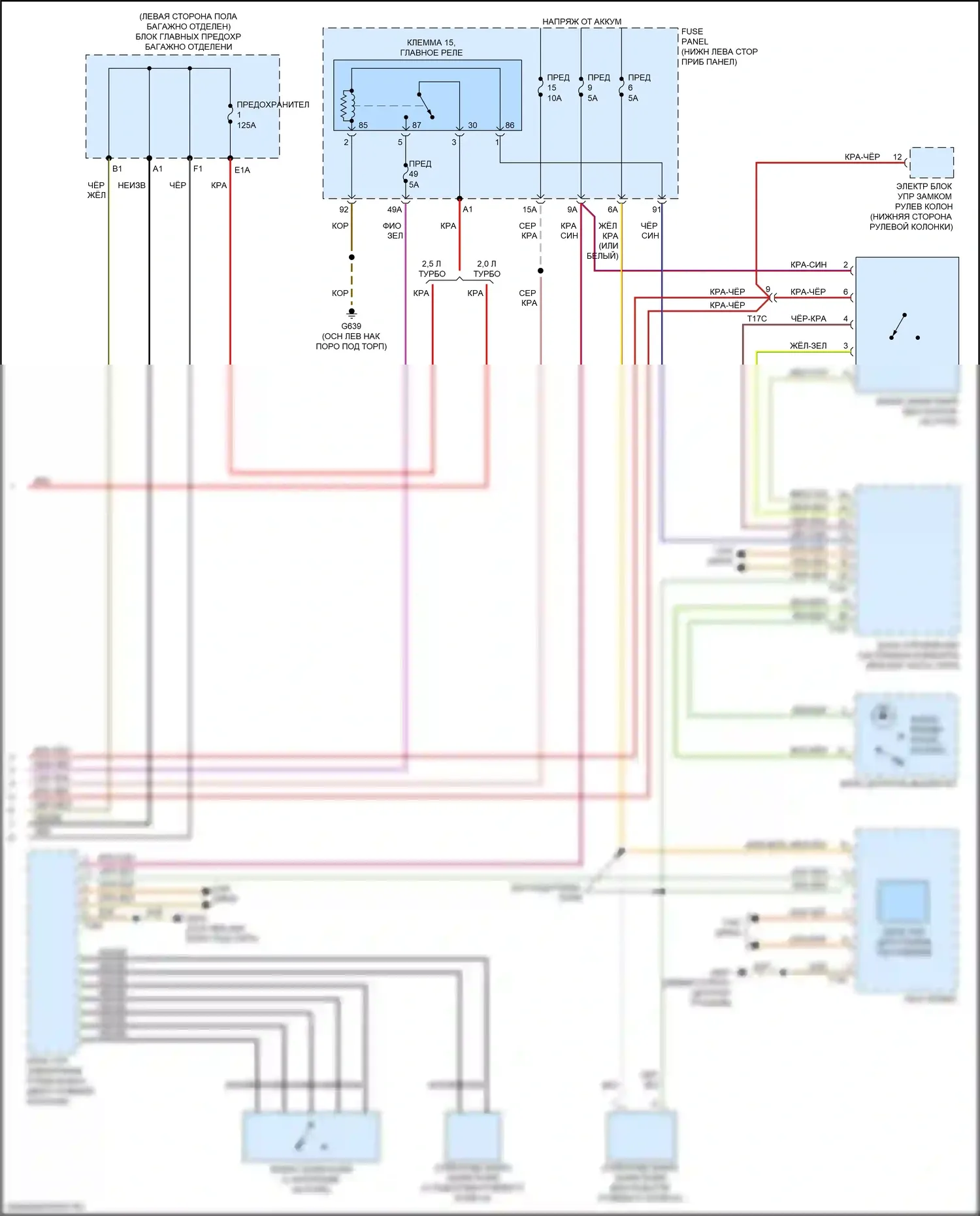 A3 Audi 8V рестайлинг (2016-2020): Электросхема стартера (2 из 2) 