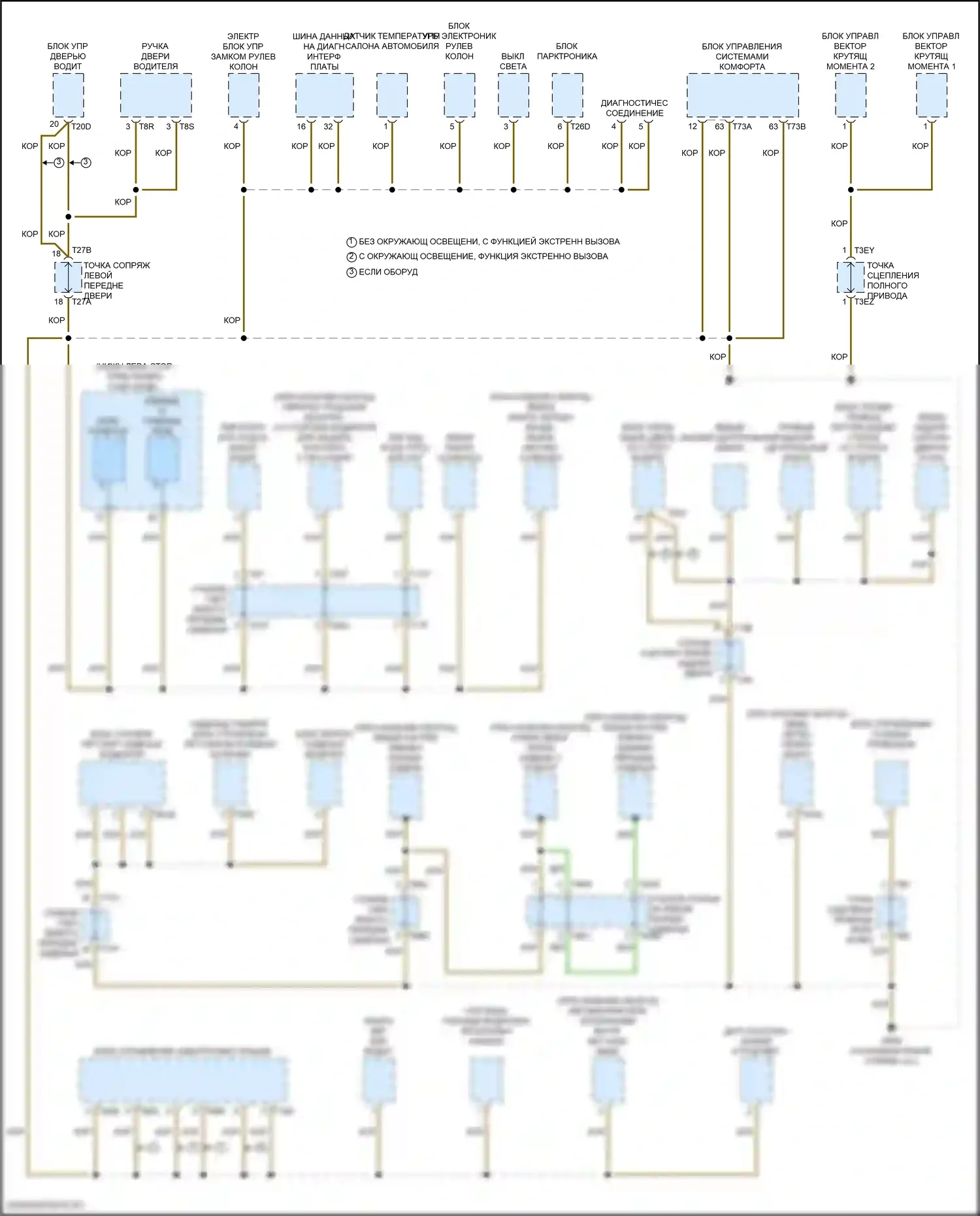 A3 Audi 8Y (2020-2024): Электросхема разводки массы (4 из 7) 