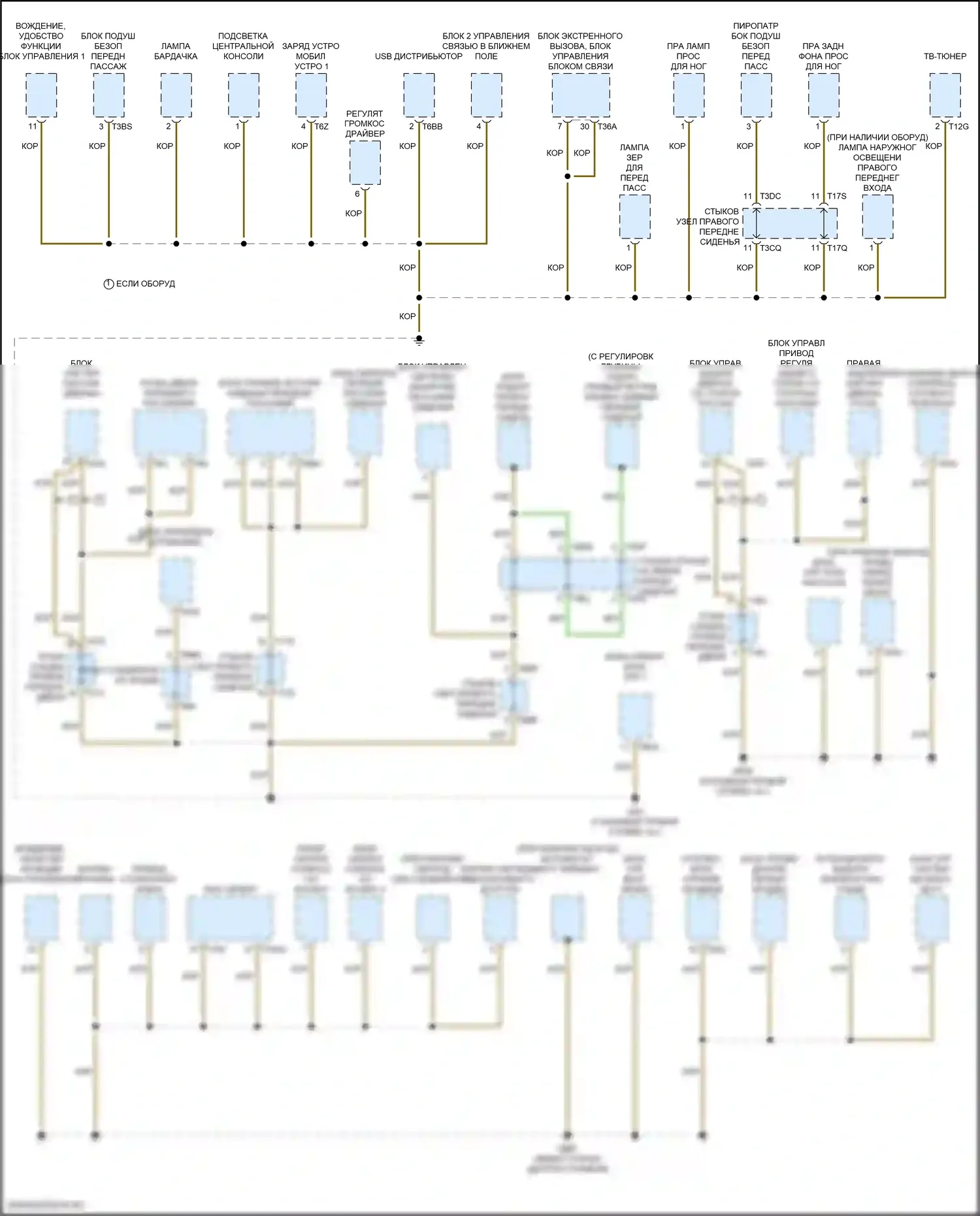 A3 Audi 8Y (2020-2024): Электросхема разводки массы (5 из 7) 