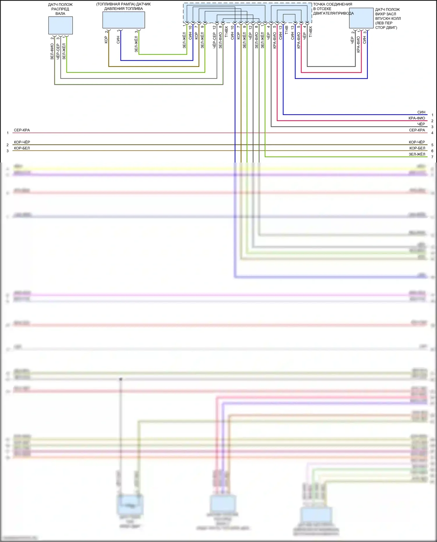 A4 Allroad Quattro Audi B9 рестайлинг (2019-2024): Электросхема двигателя 2.0л турбо гибрид, дмса (6 из 9) 