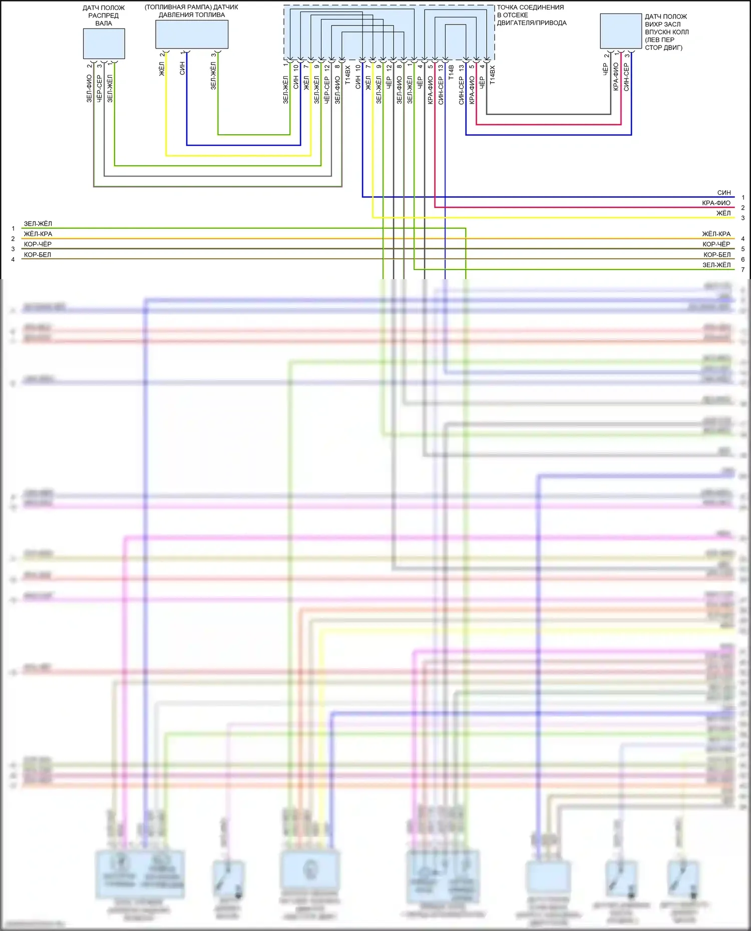A4 Allroad Quattro Audi B9 рестайлинг (2019-2024): Электросхема двигателя 2.0л турбо гибрид, dpaa (6 из 9) 