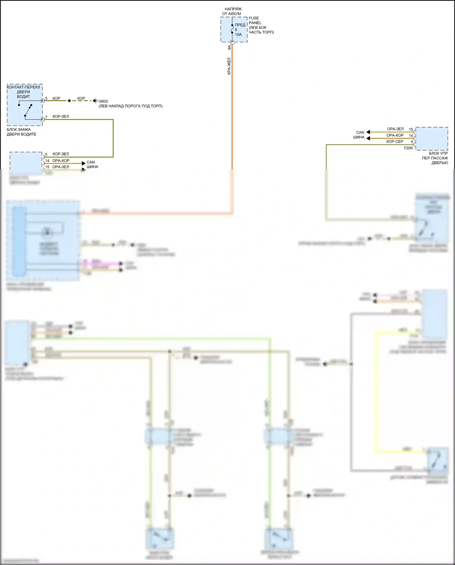 A4 Allroad Quattro Audi B9 рестайлинг (2019-2024): Электросхема утора 