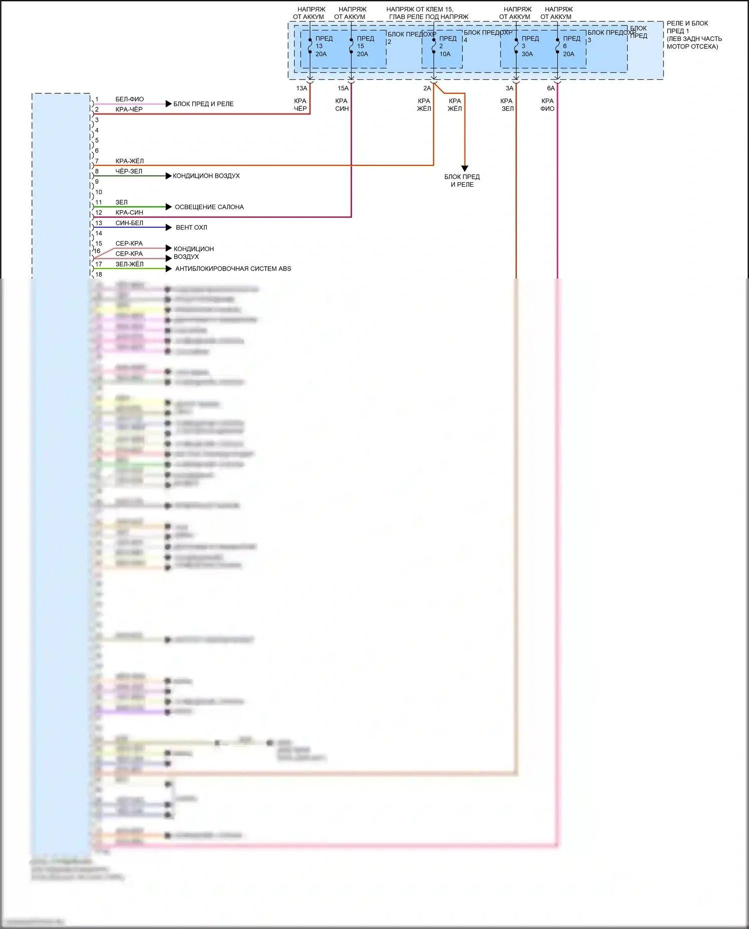 A4 Allroad Quattro Audi B9 (2016-2020): Электросхема блока управления системами комфорта (2 из 2) 