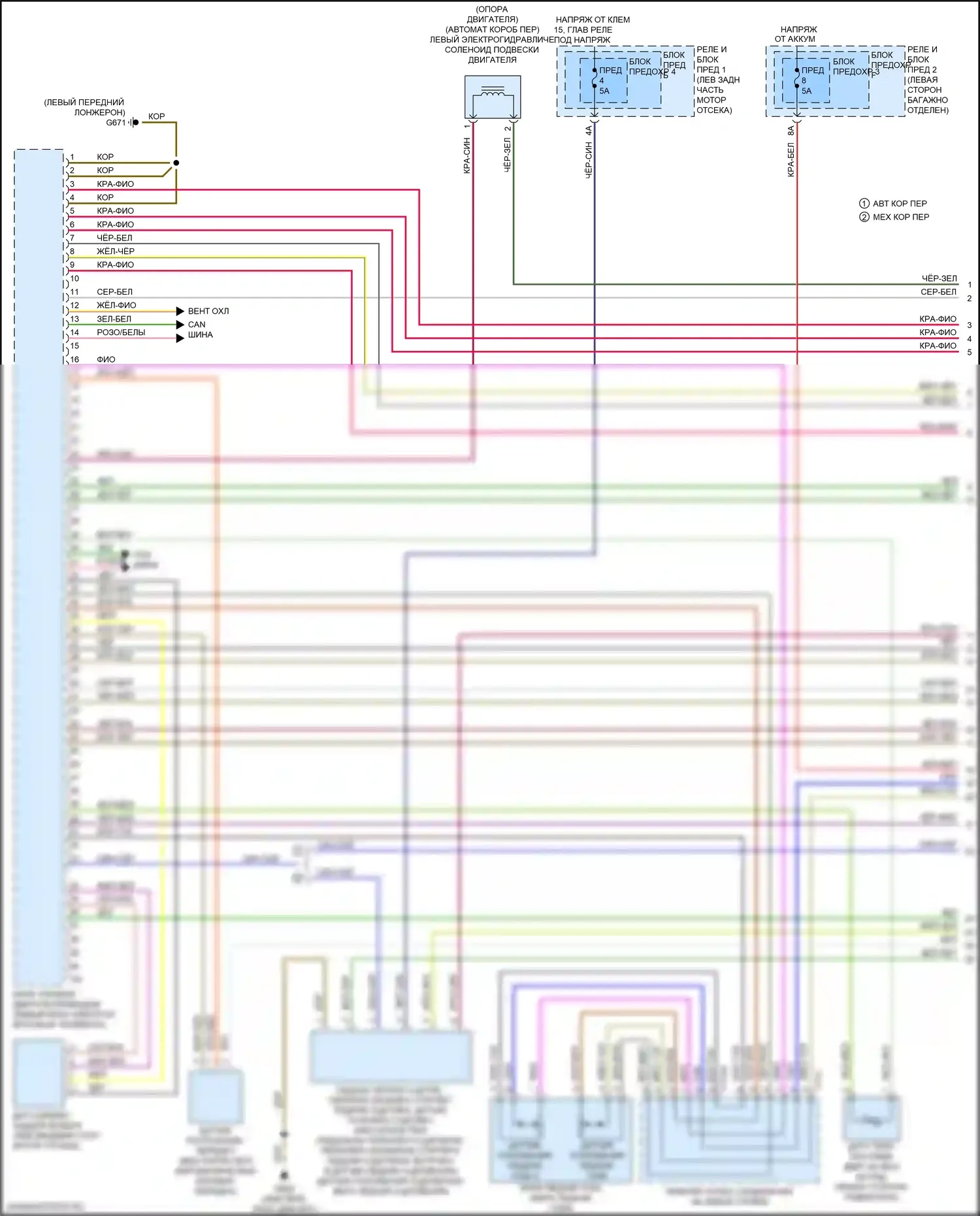 A4 Allroad Quattro Audi B9 (2016-2020): Электросхема двигатель 2.0л турбо, электросхема органов управления двигателем (1 из 10) 