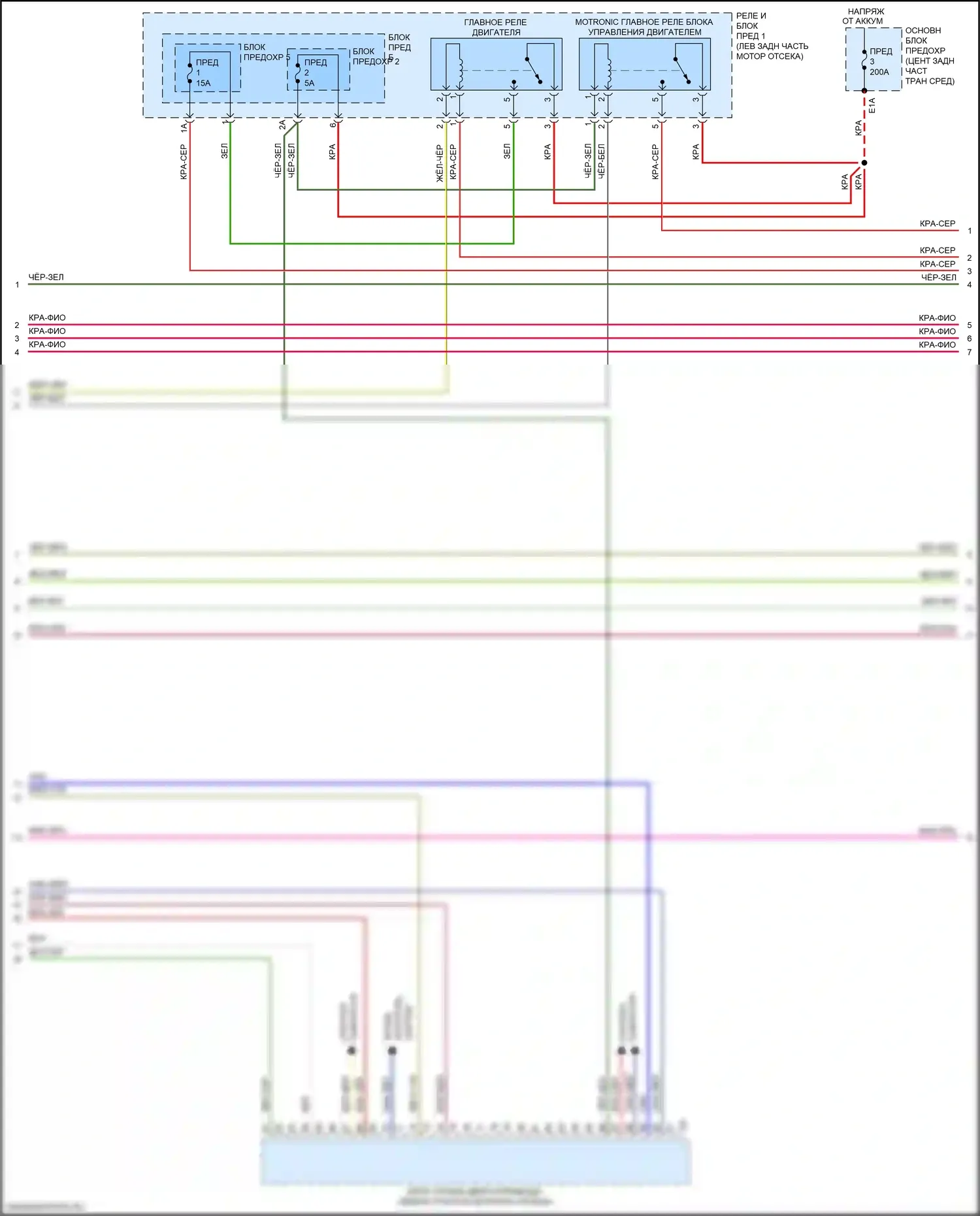 A4 Allroad Quattro Audi B9 (2016-2020): Электросхема двигатель 2.0л турбо, электросхема органов управления двигателем (4 из 10) 
