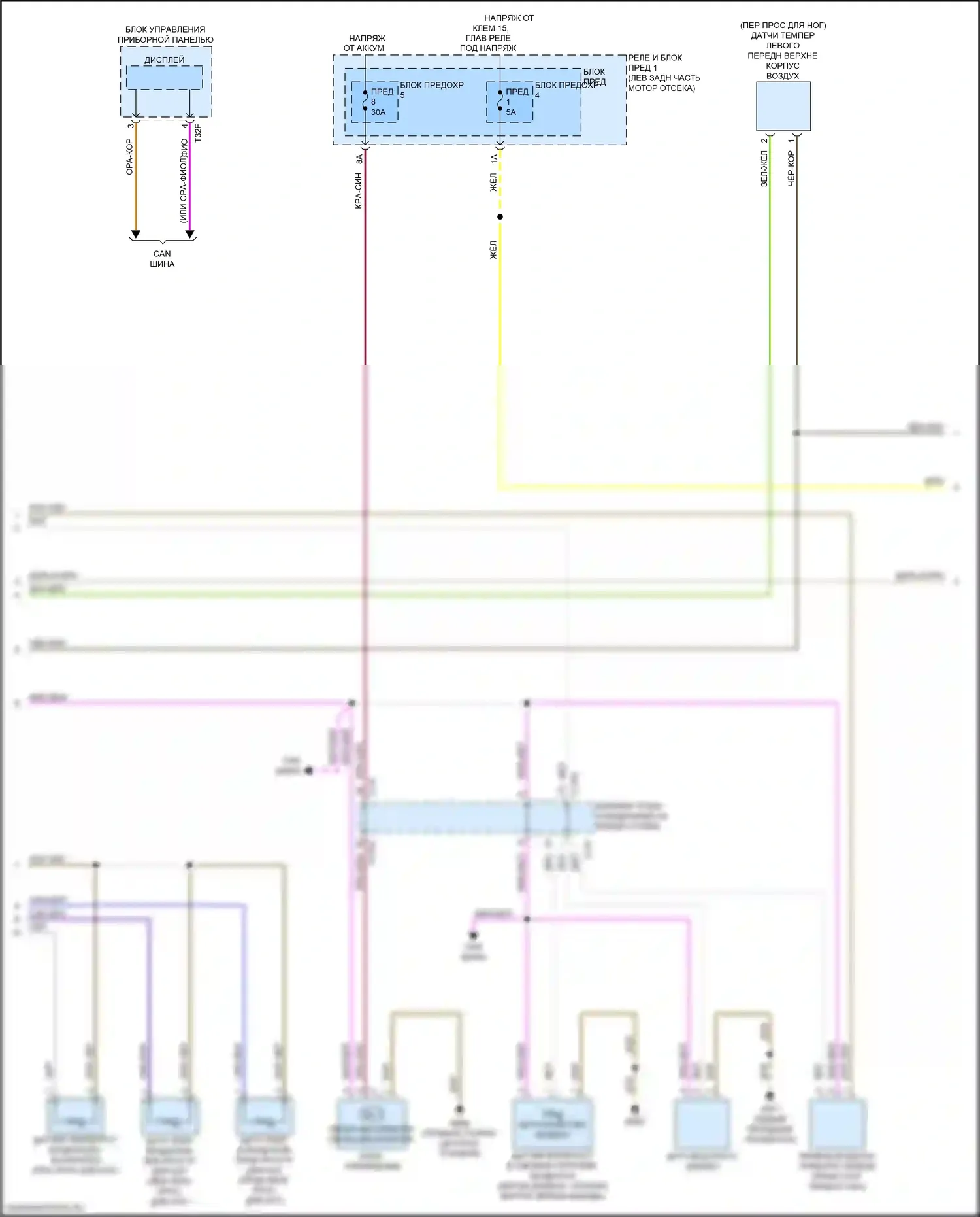 A4 Allroad Quattro Audi B9 (2016-2020): Электросхема климат контроля, без климата (2 из 4) 