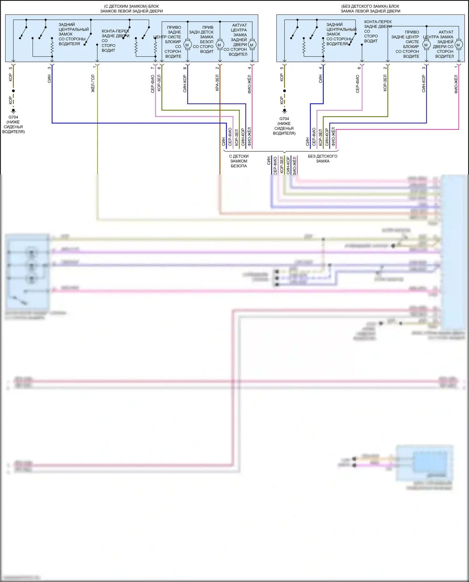 A4 Allroad Quattro Audi B9 (2016-2020): Электросхема защиты от взлома (3 из 6) 