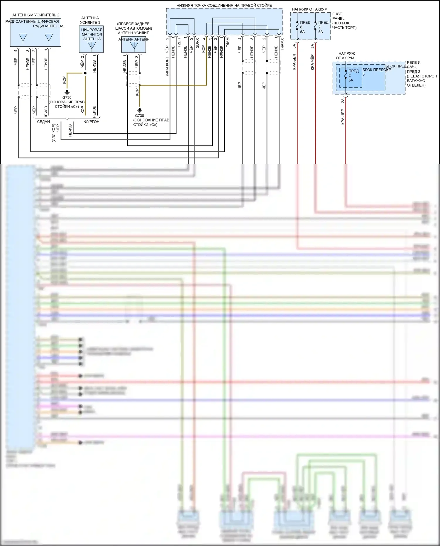 A4 Allroad Quattro Audi B9 (2016-2020): Электросхема навигации (1 из 4) 