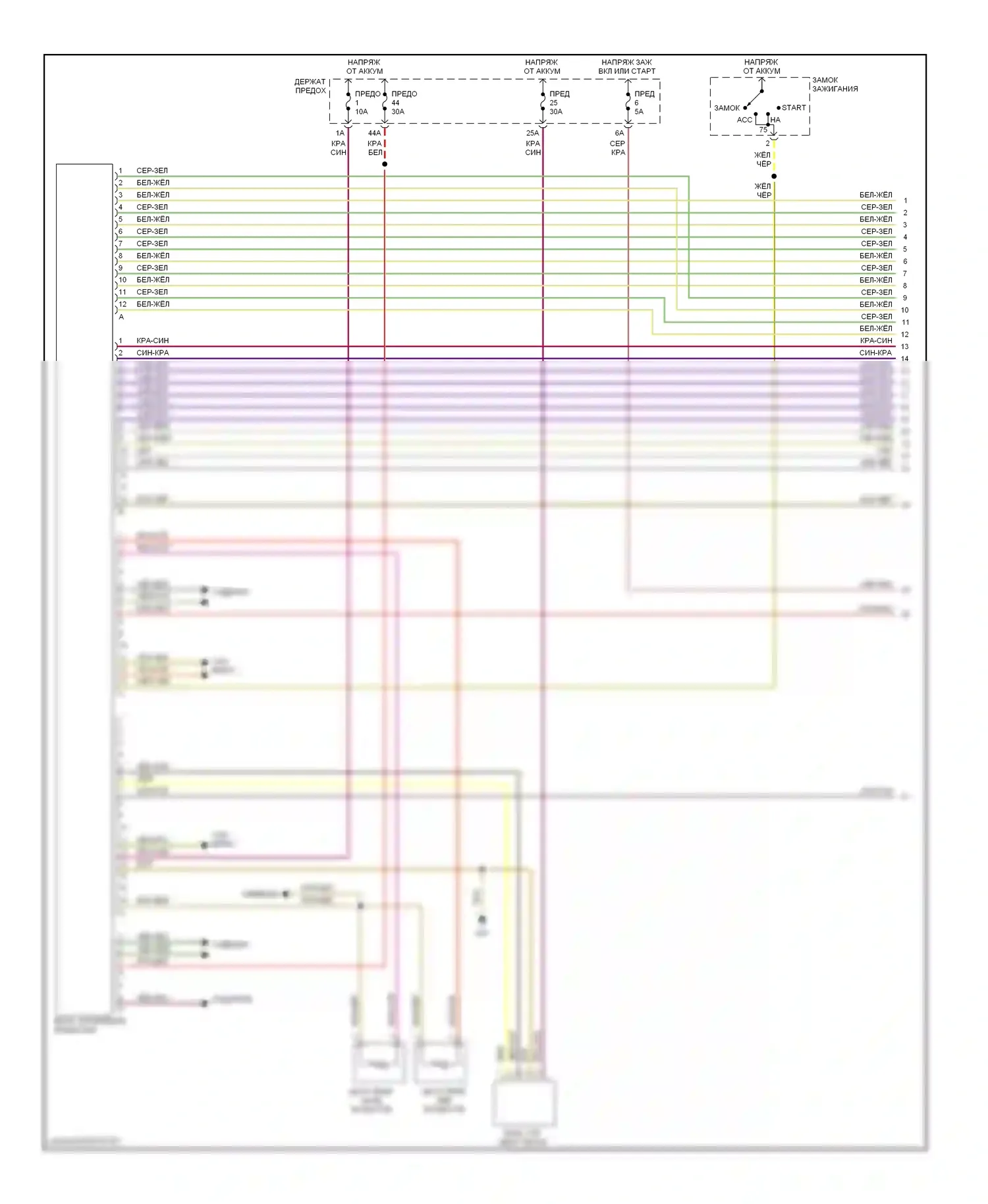 A4 Audi B7 (2004-2009): Электросхема климат контроля, кабриолет (1 из 3) 