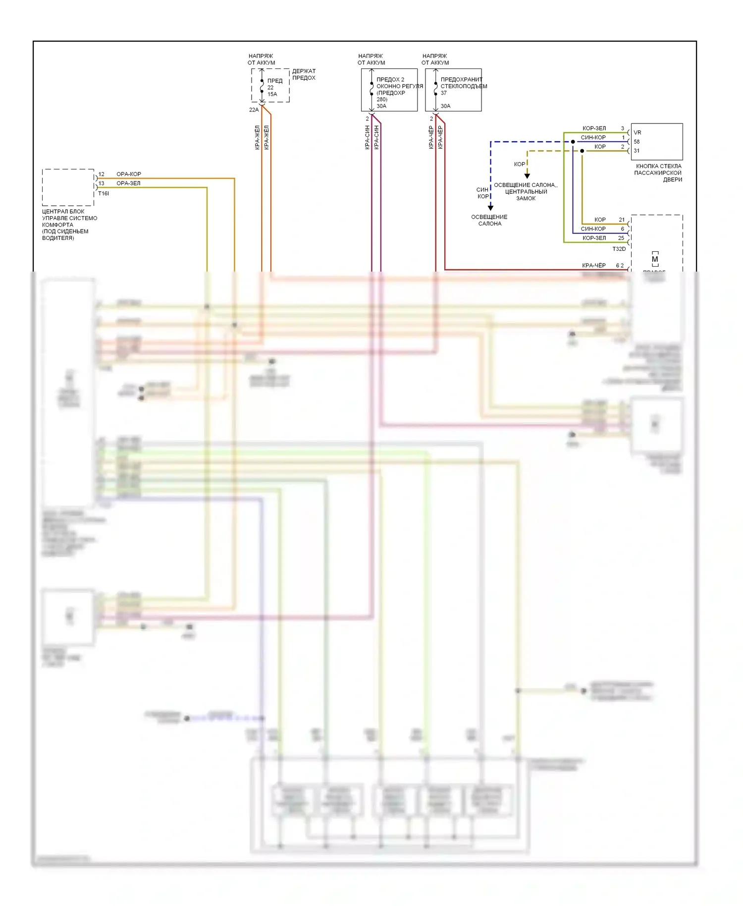 A4 Audi B7 (2004-2009): Стеклоподъемники электросхема, кабриолет 