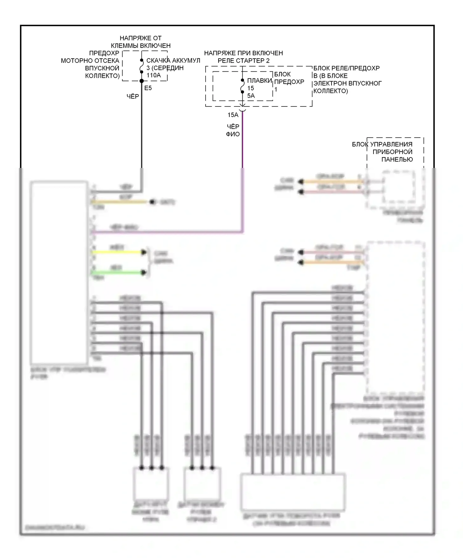 A4 Audi B8 рестайлинг (2011-2015): Электрический усилитель руля электросхема 