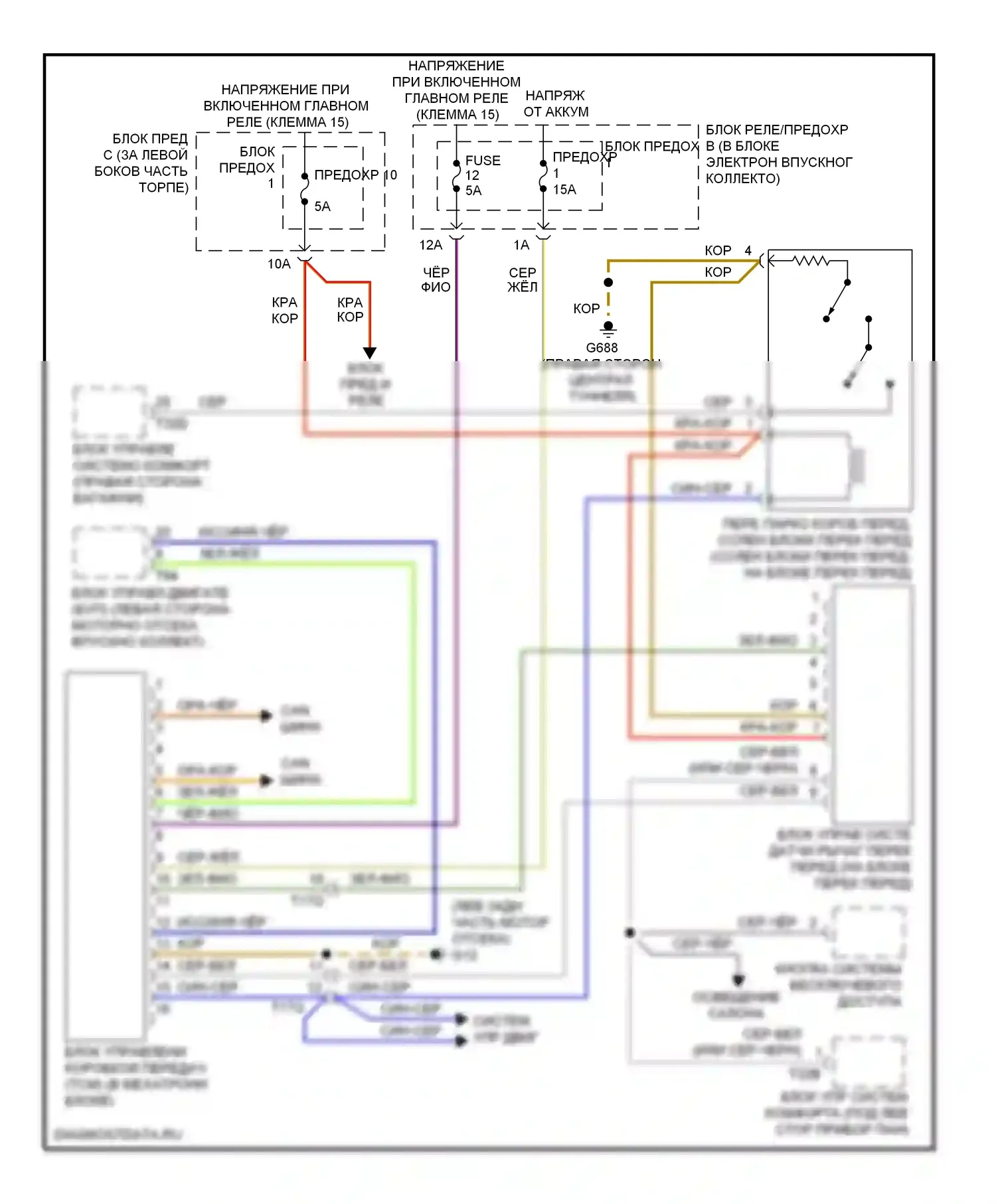 A4 Audi B8 рестайлинг (2011-2015): Электросхема автоматической коробки передач, изд. 