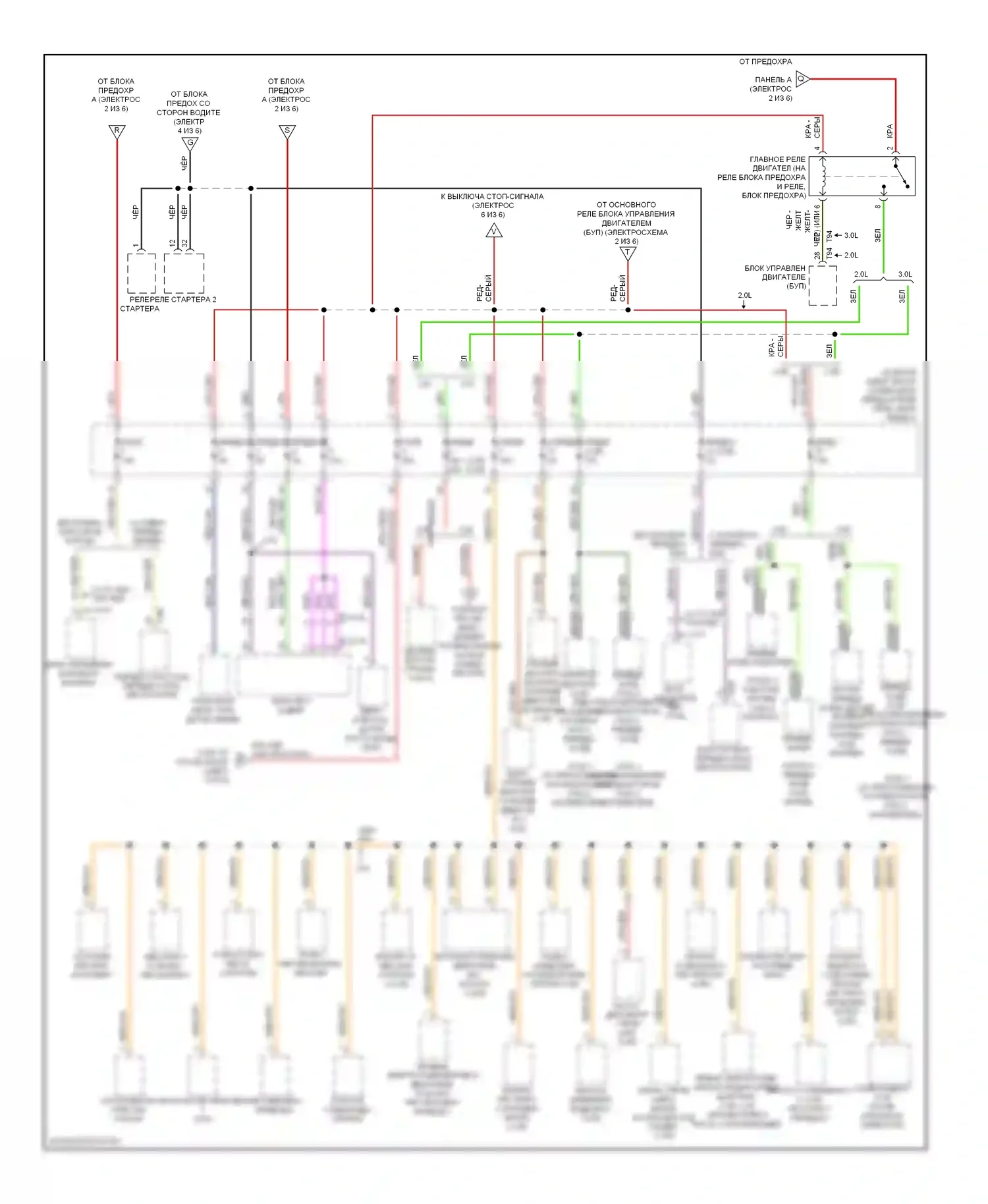 A4 Audi B8 (2007-2012): Электросхема блока предохранителей реле (5 из 6) 