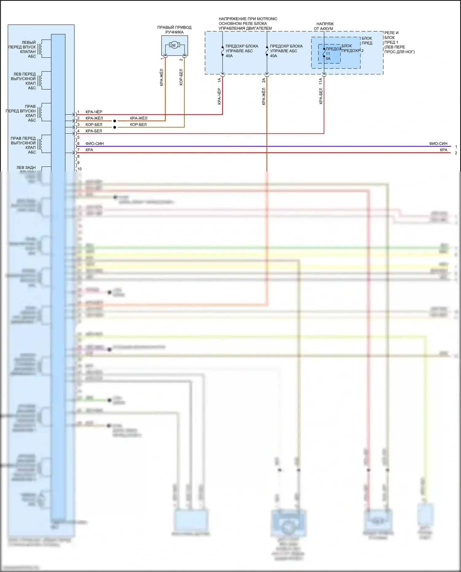 A4 Audi B9 рестайлинг (2019-2024): Антиблокировочная система abs электросхема (1 из 3) 